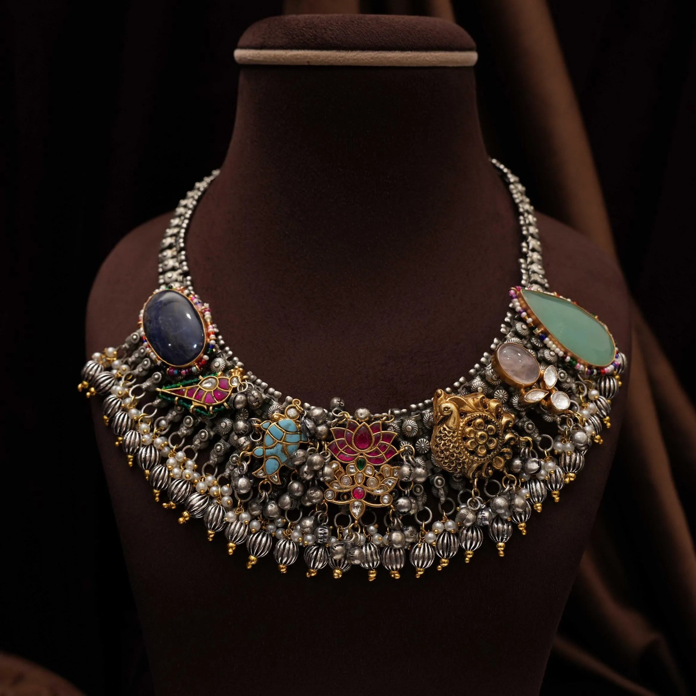 Eshani Antique Dual Tone Necklace