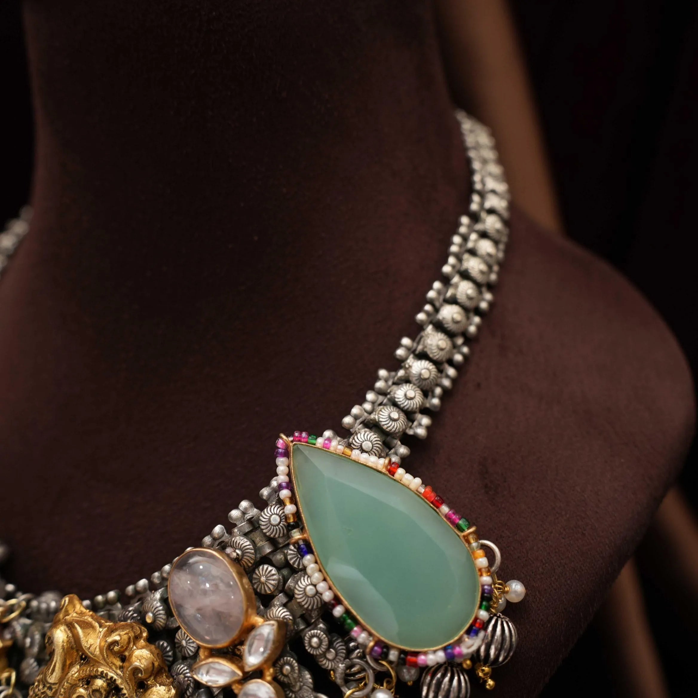 Eshani Antique Dual Tone Necklace
