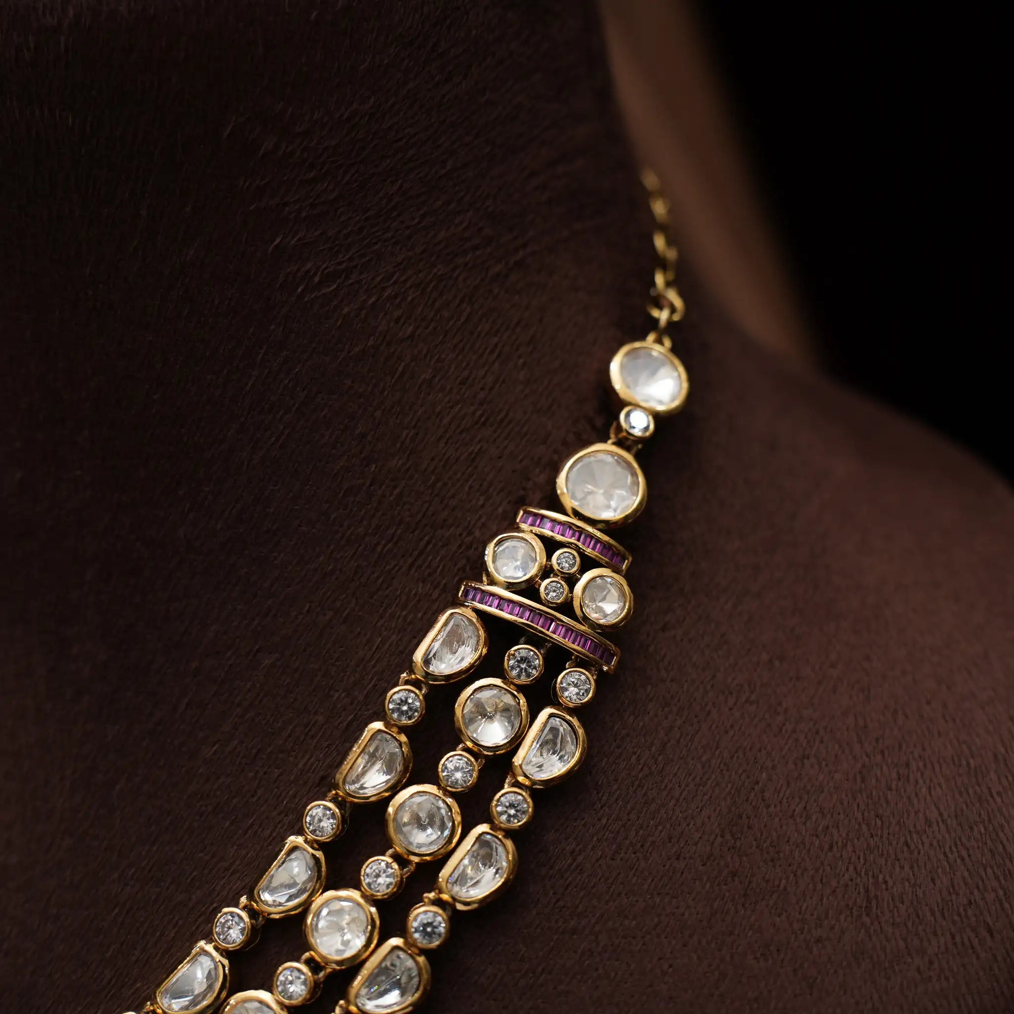 Eshika Victorian Polki Necklace
