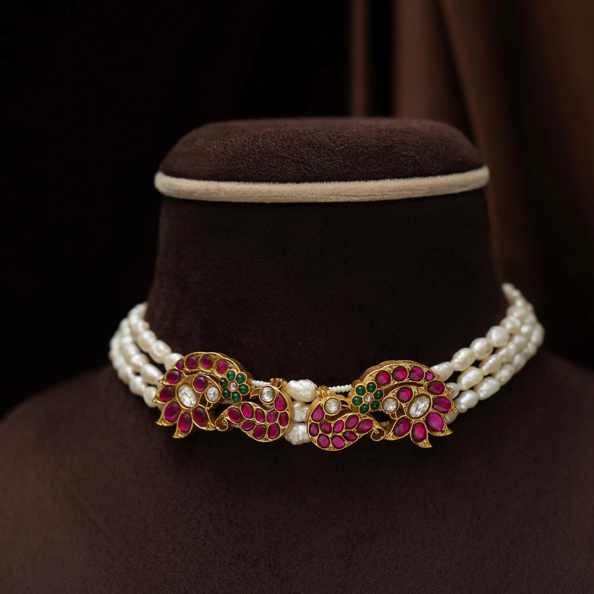 Eshitha Pearl Polki Choker