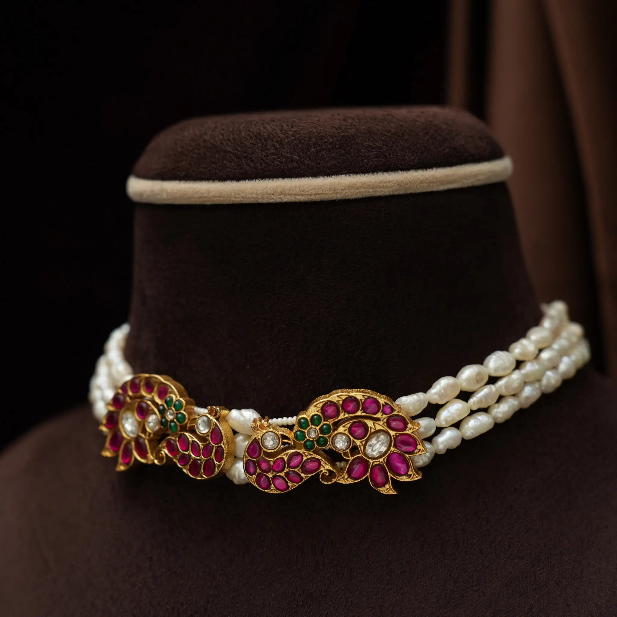 Eshitha Pearl Polki Choker