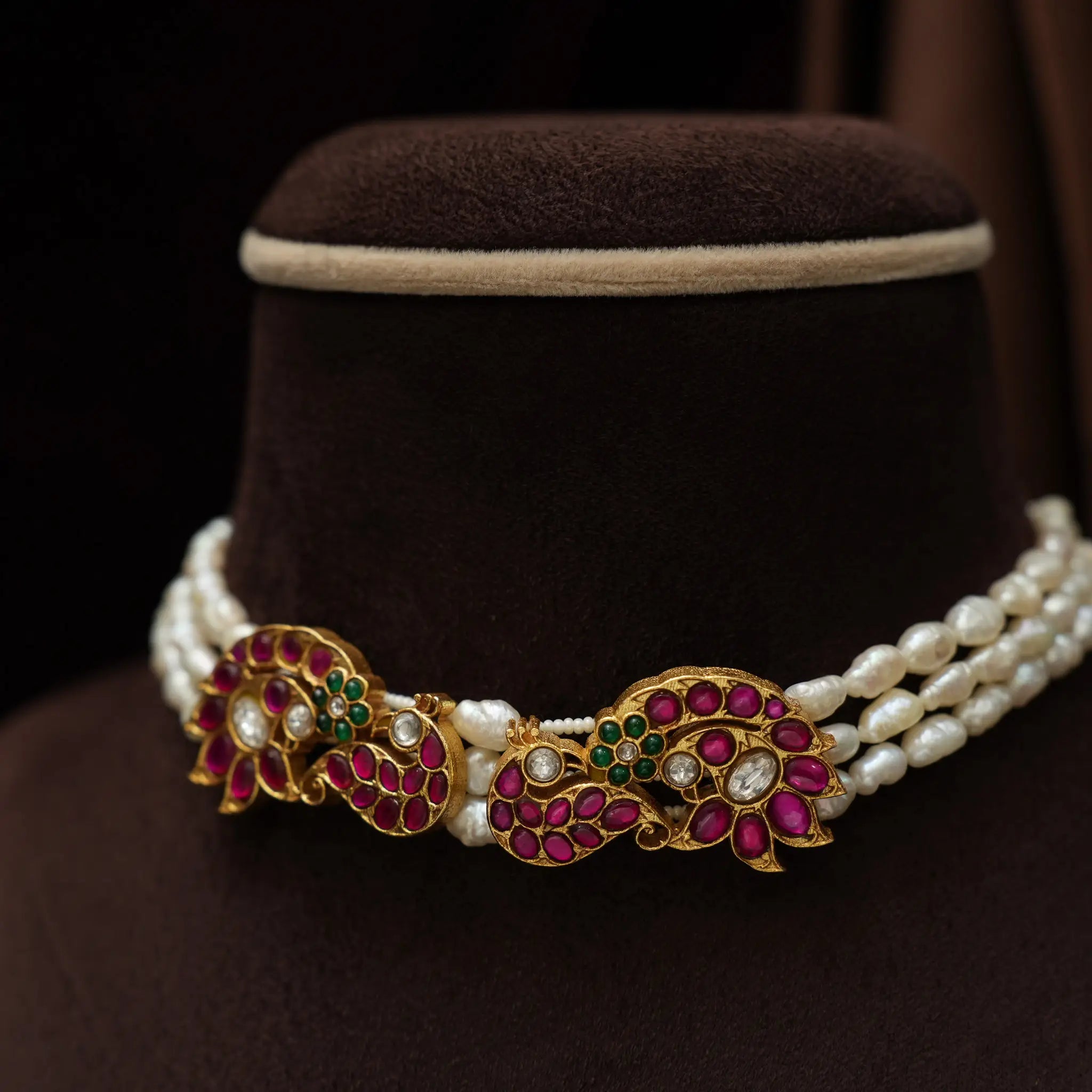 Eshitha Pearl Polki Choker