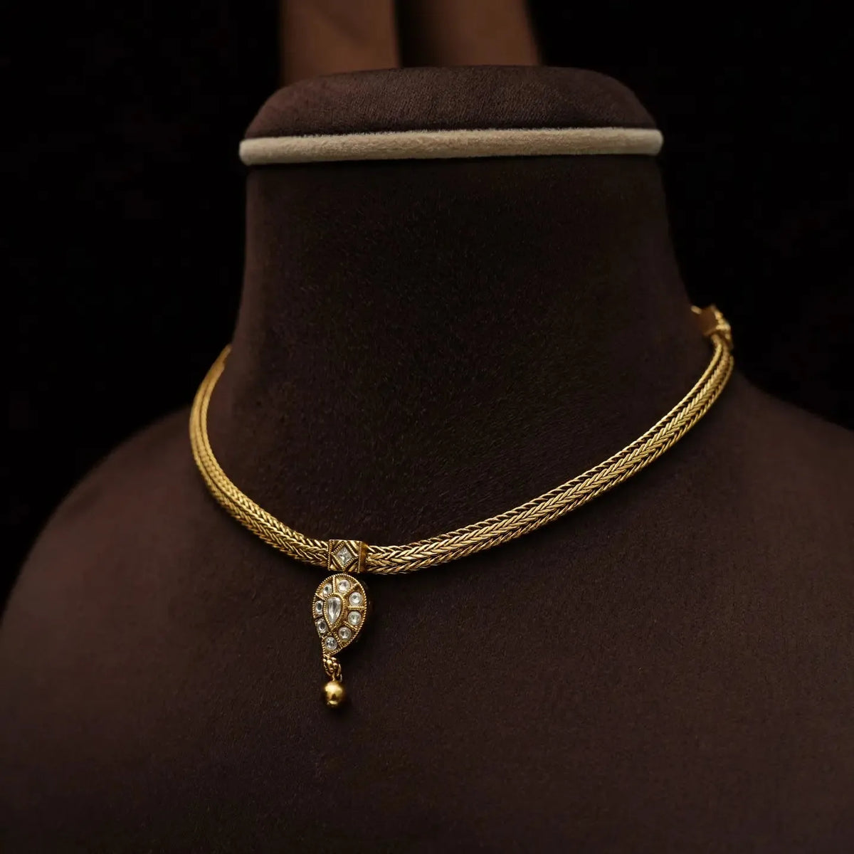 Eshnaa Antique Attigai Necklace