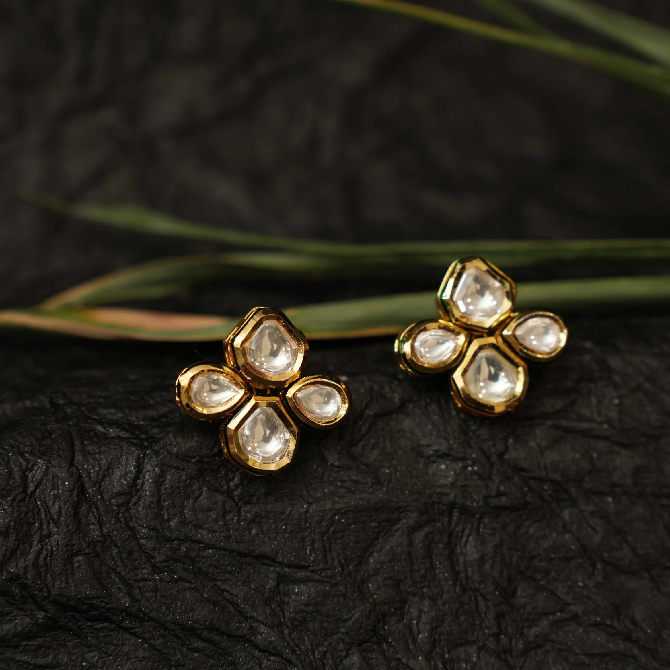 Ethnic Kundan Earrings - Simi