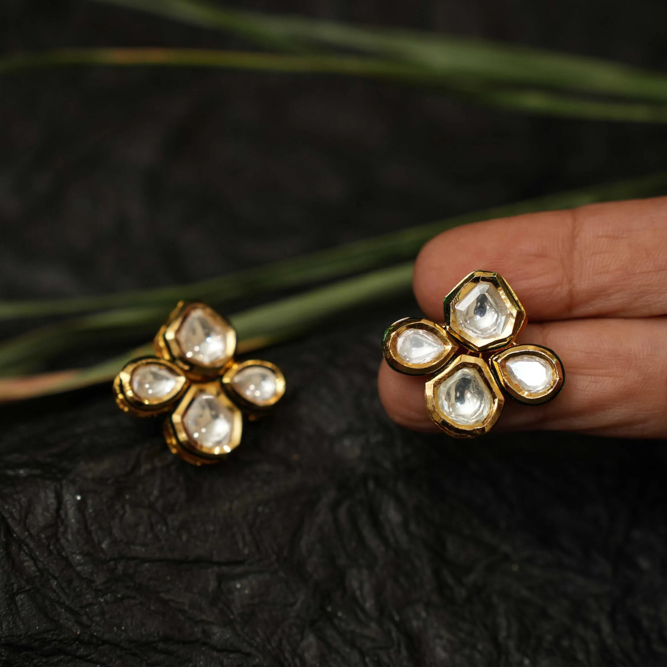 Ethnic Kundan Earrings - Simi