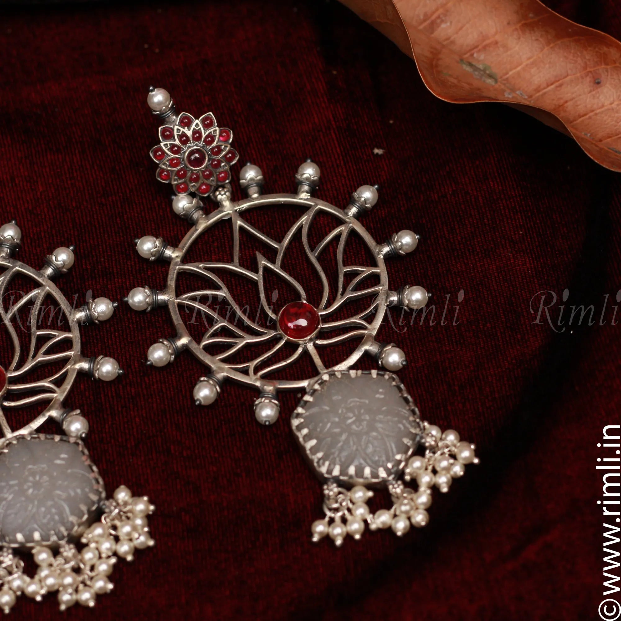 Ethnic Lotus Earring - Rimli Boutique