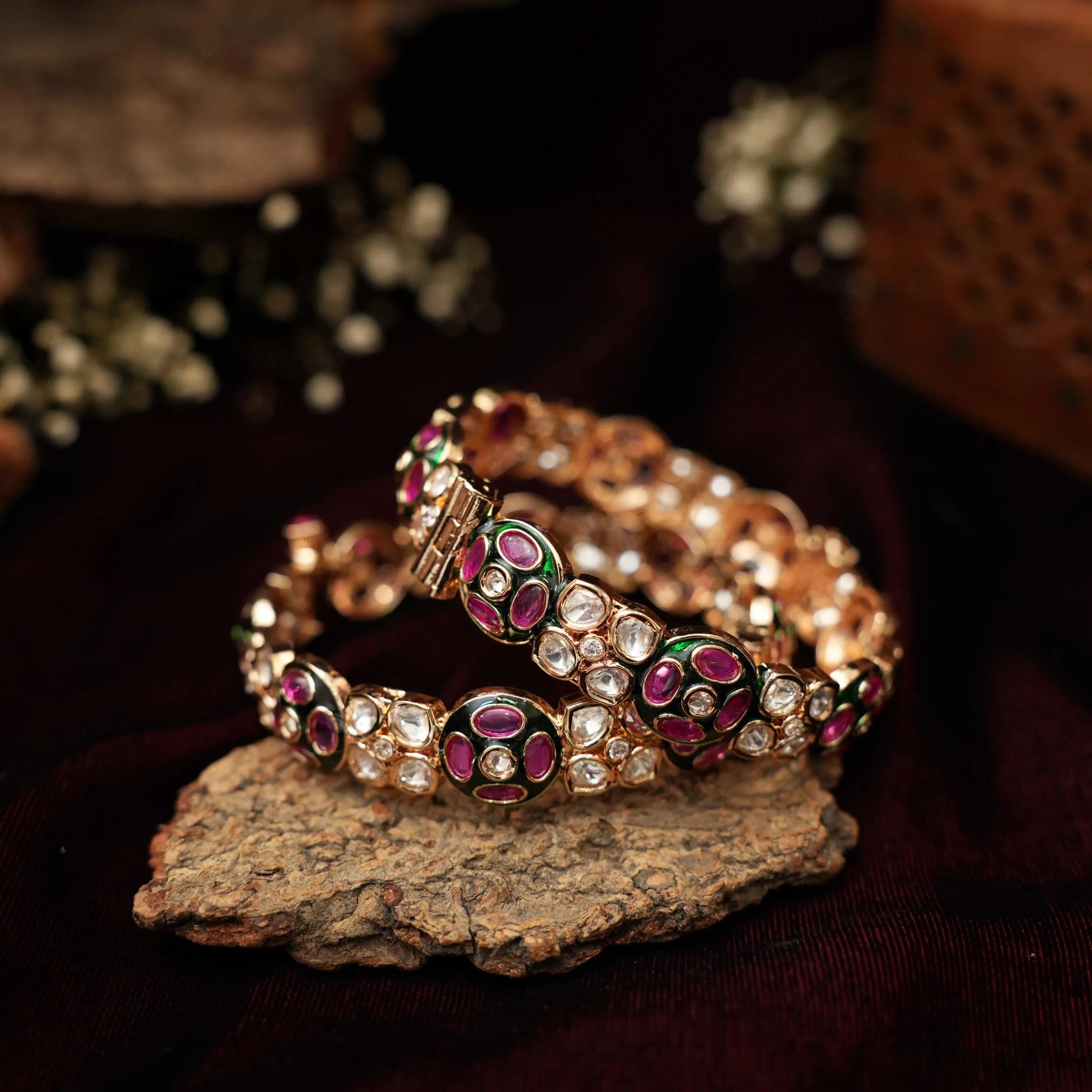 Faleesha Polki Bangles