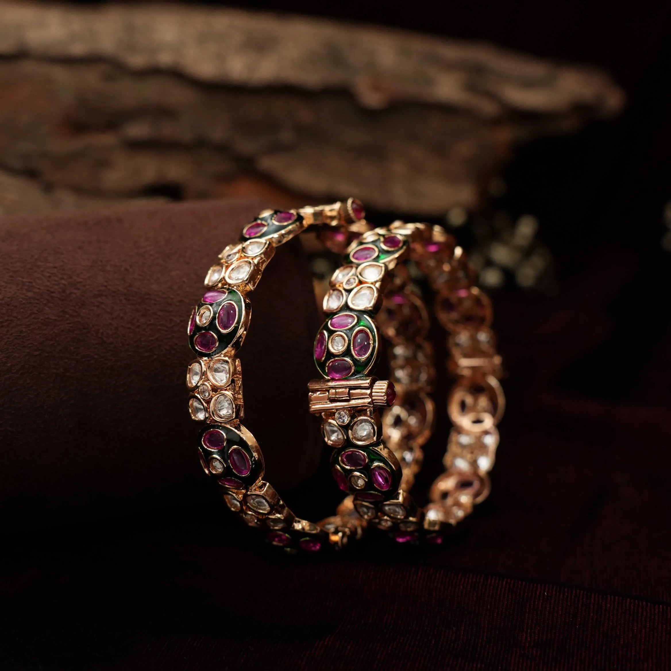 Faleesha Polki Bangles