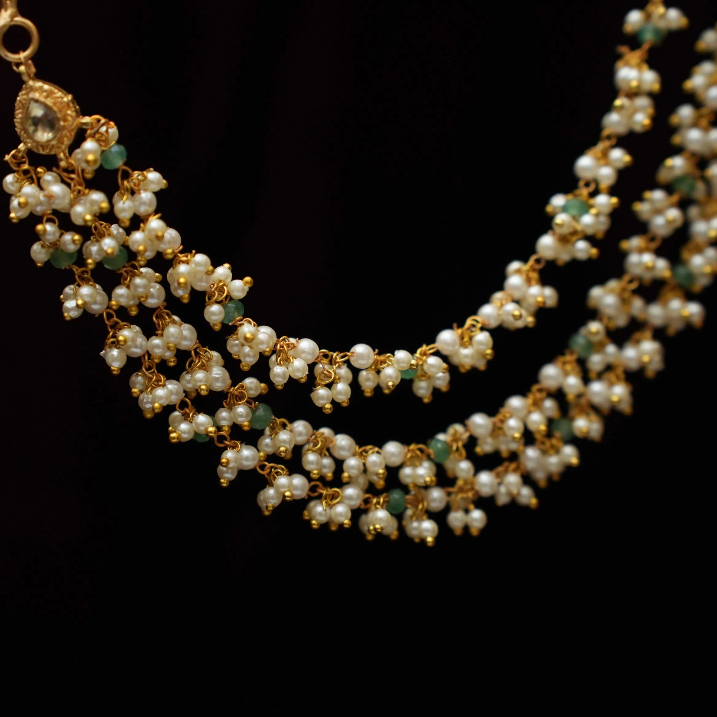 Faleesha Polki Ear Chain