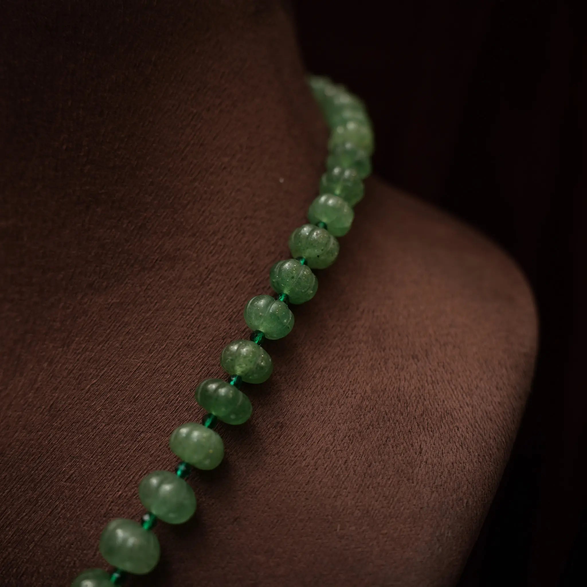 Fanisha Polki Beaded Necklace - White