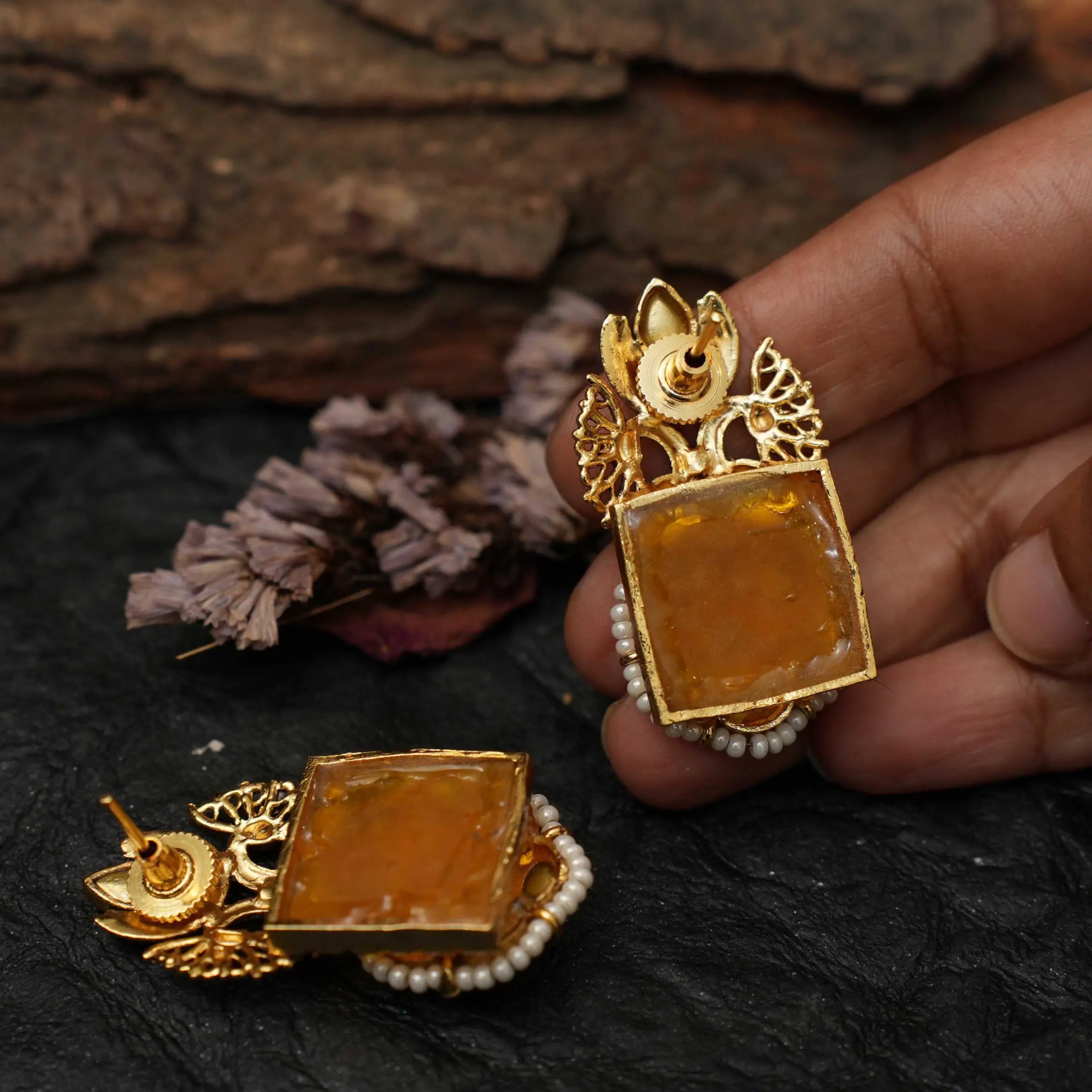 Fanya Polki Ear Stud