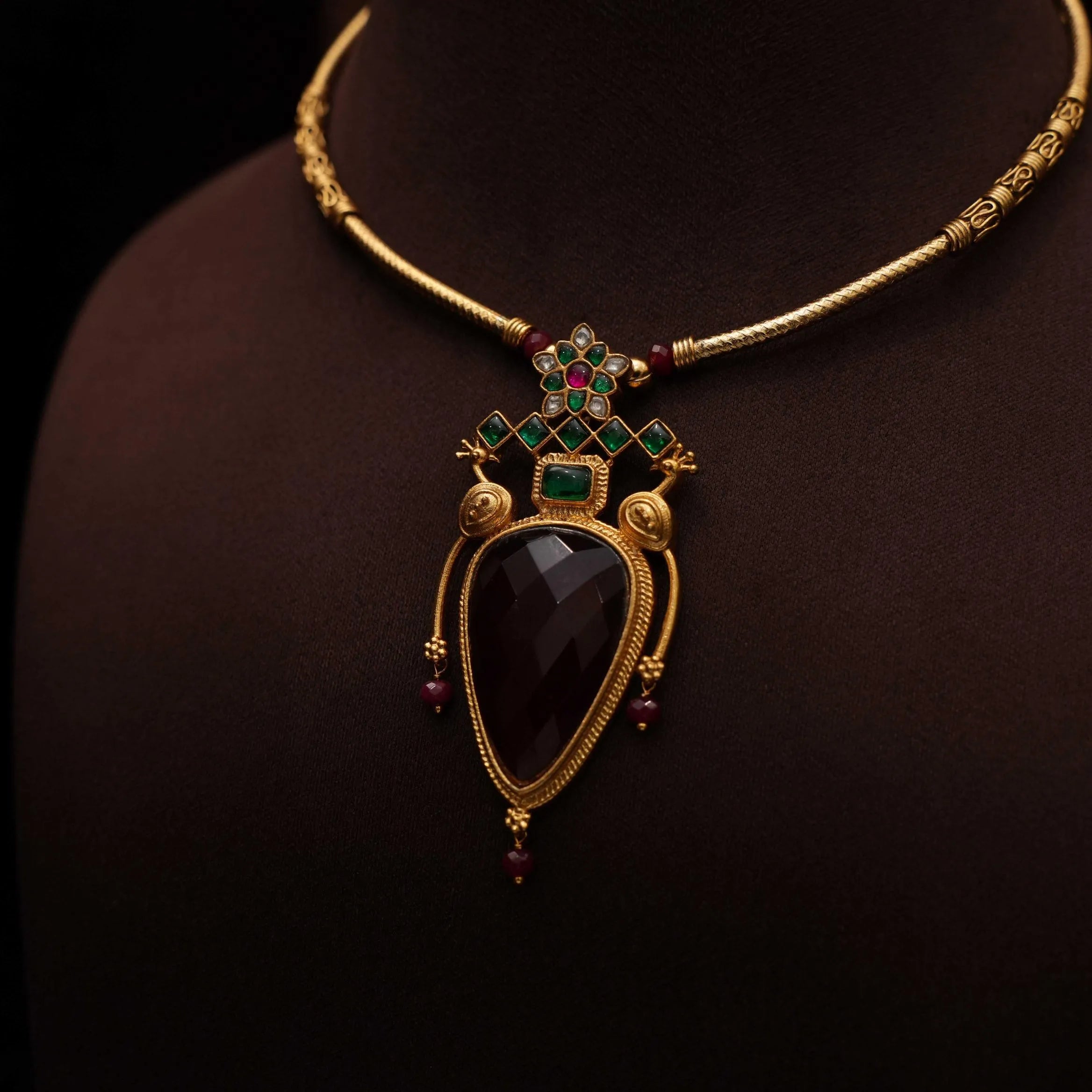 Fara Antique Hasli Necklace - Red