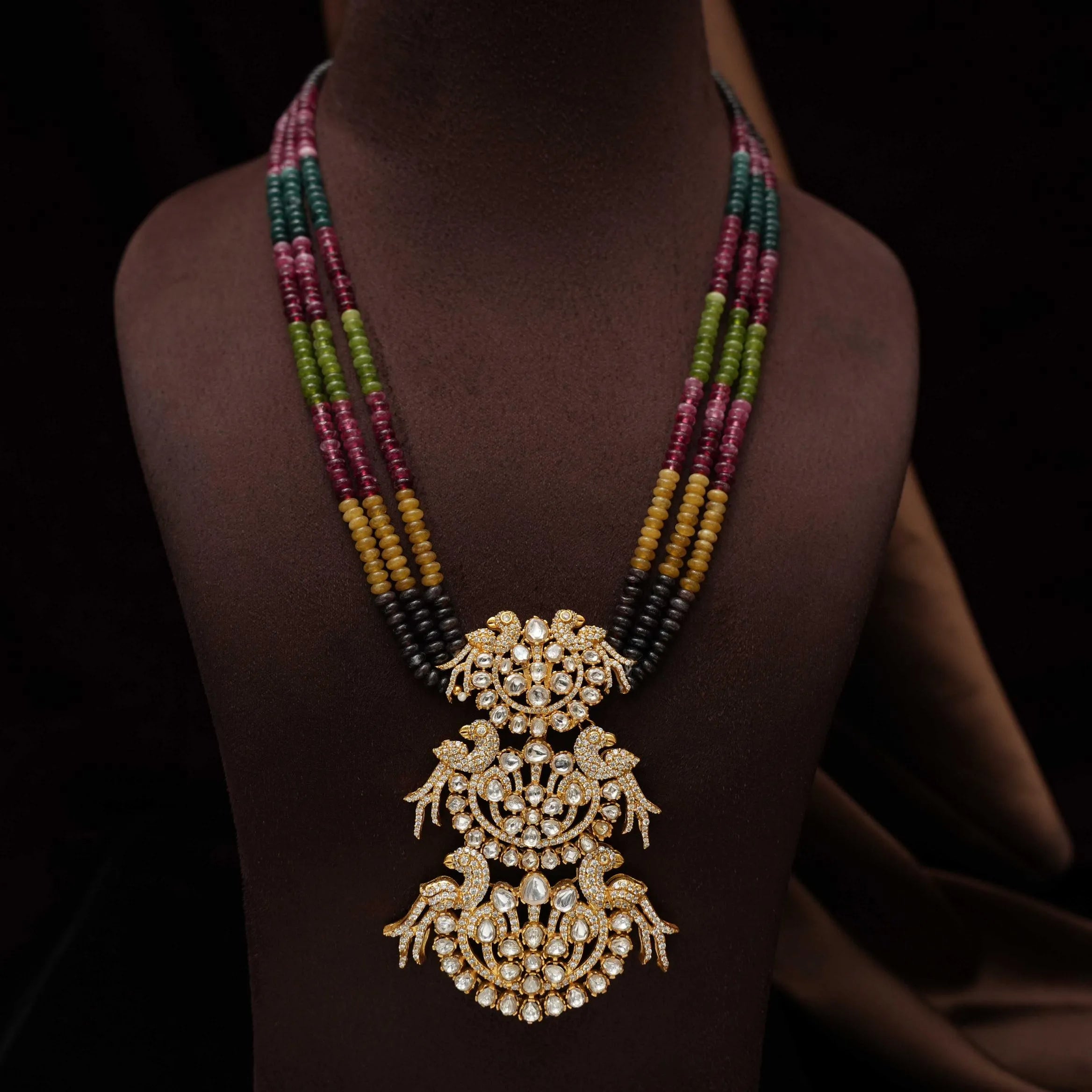 Faria Polki Beaded Necklace