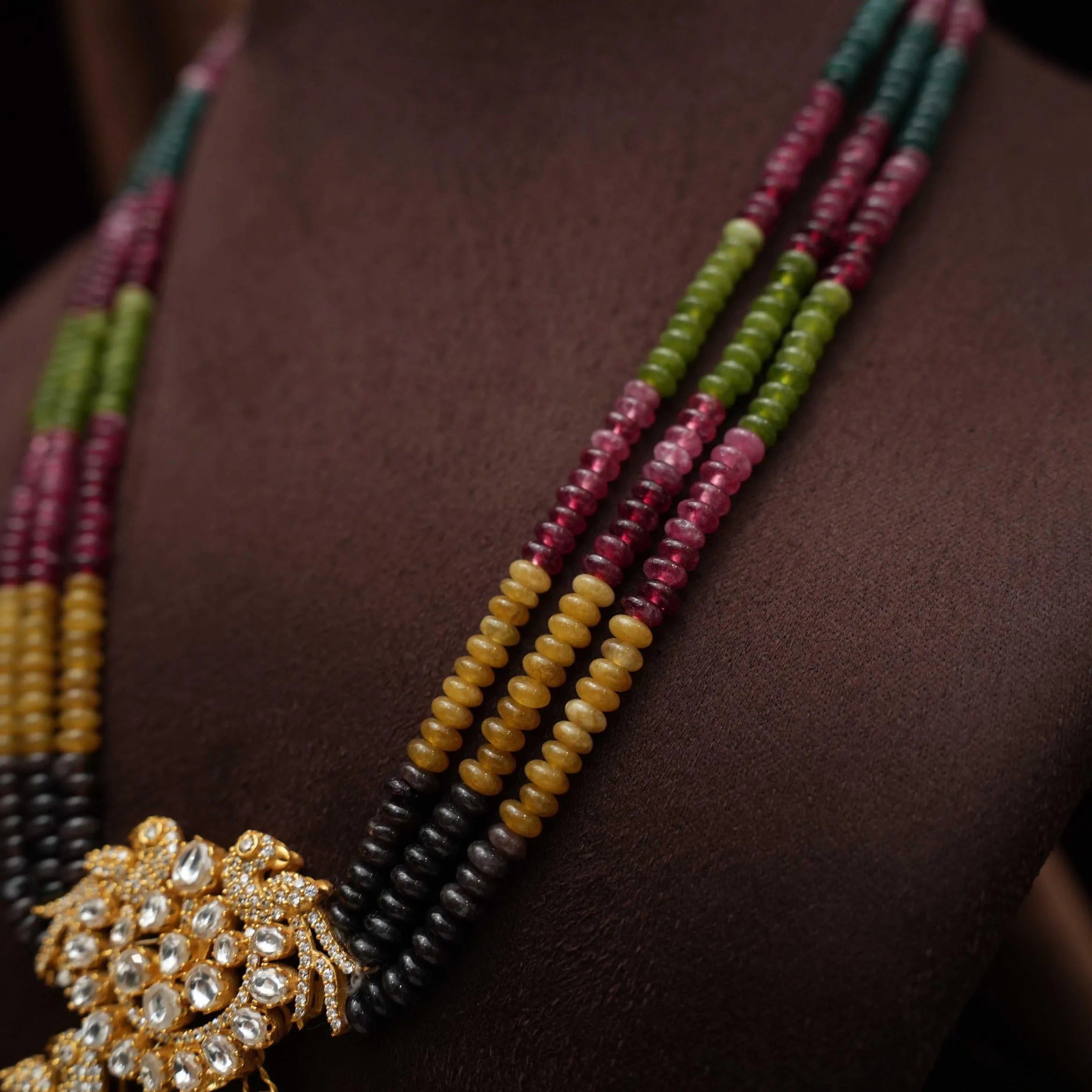 Faria Polki Beaded Necklace