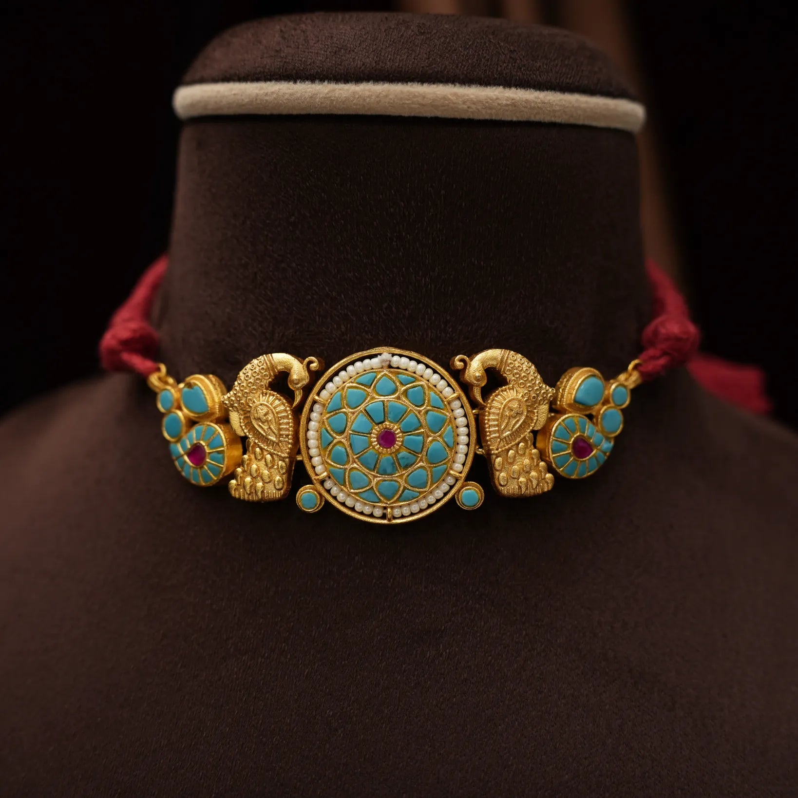 Finika Polki Choker - Turquoise