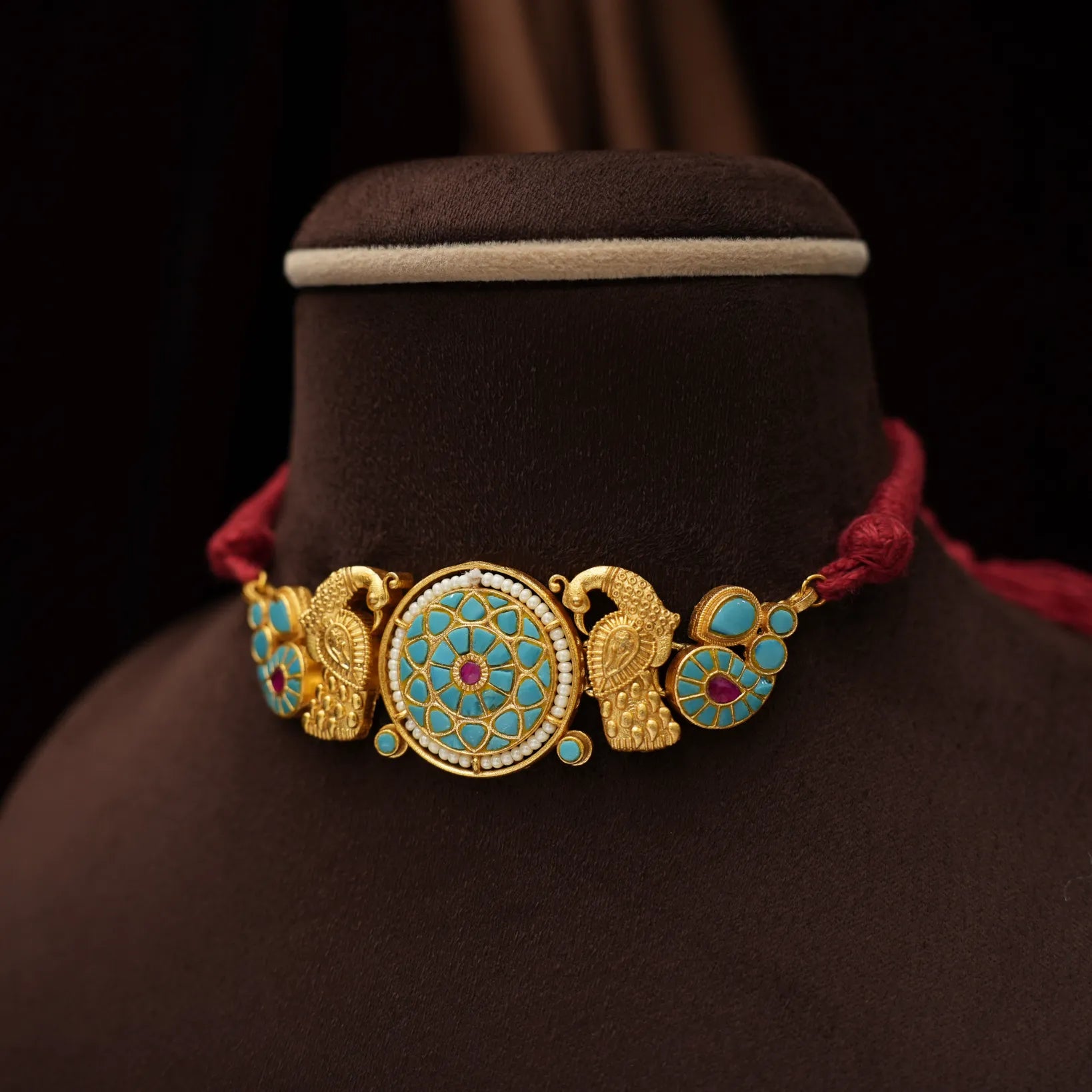 Finika Polki Choker - Turquoise