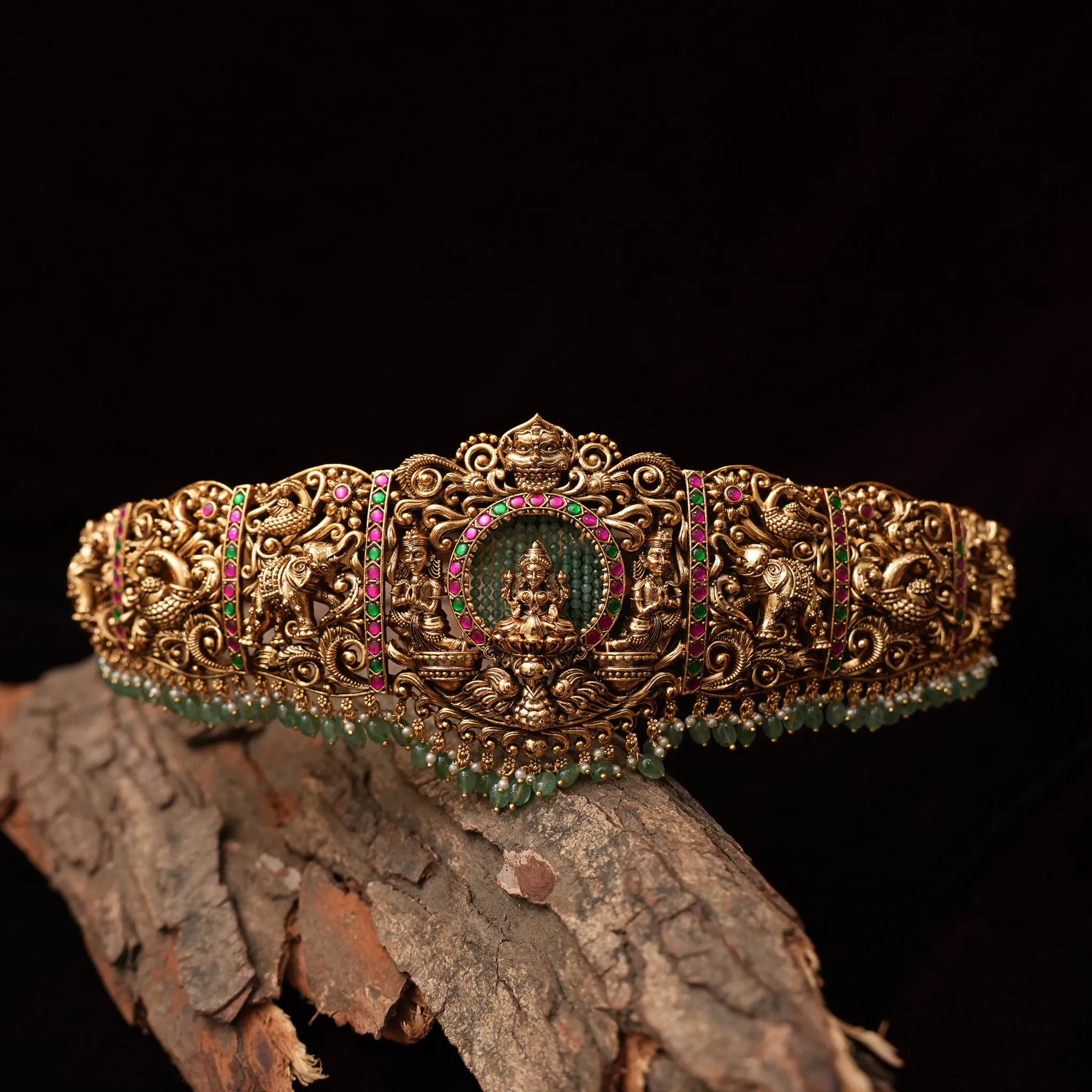 Finnika Antique Hip Belt - Red & Green