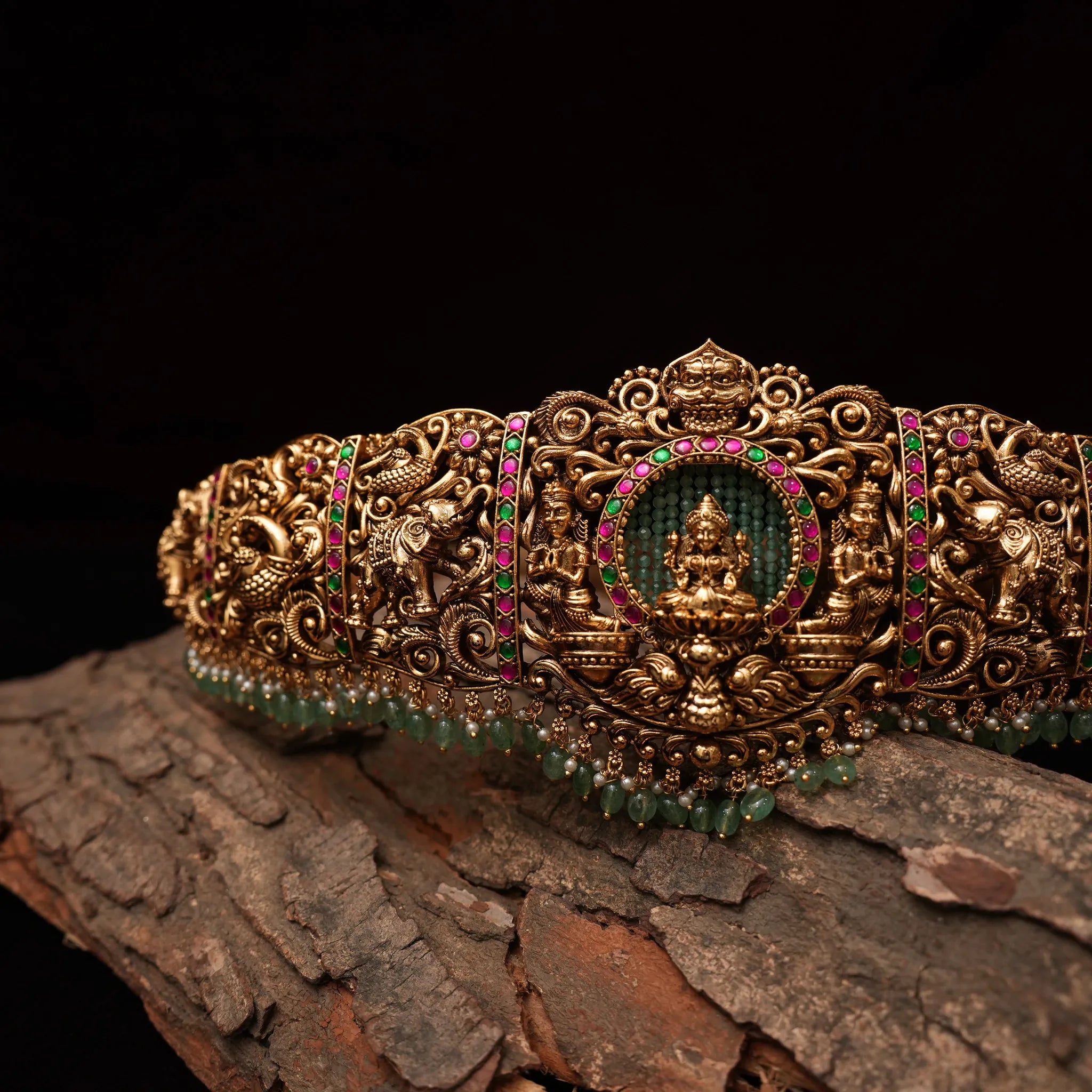 Finnika Antique Hip Belt - Red & Green