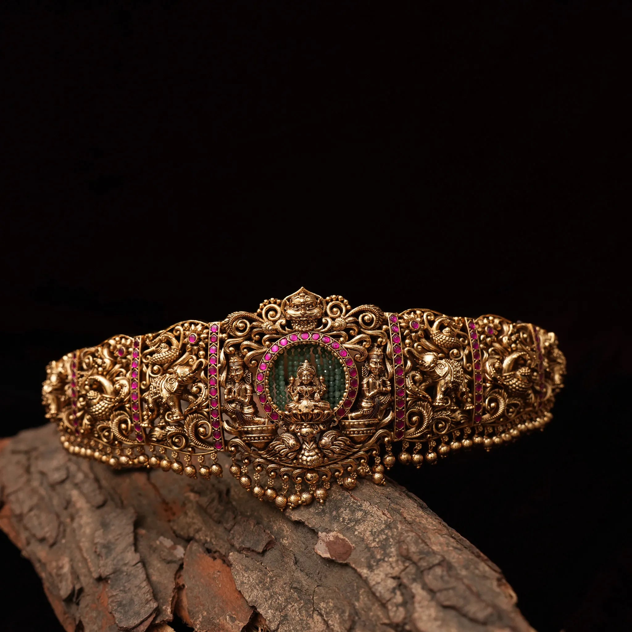 Finnika Antique Hip Belt - Ruby Pink