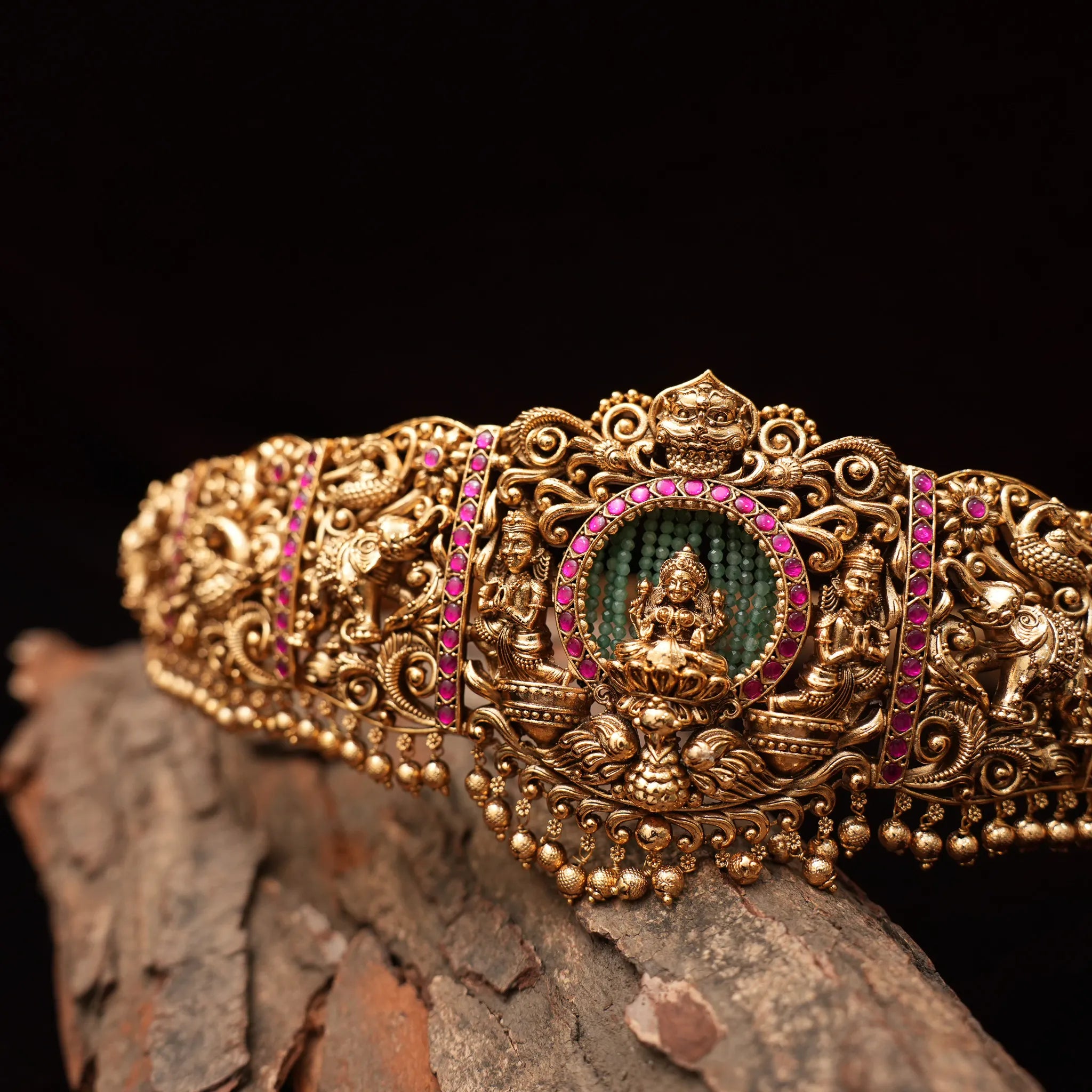 Finnika Antique Hip Belt - Ruby Pink