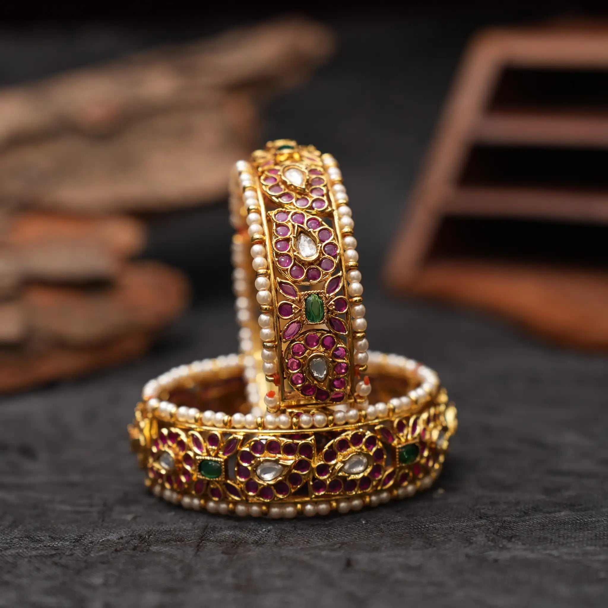 Gahana Polki Bangles