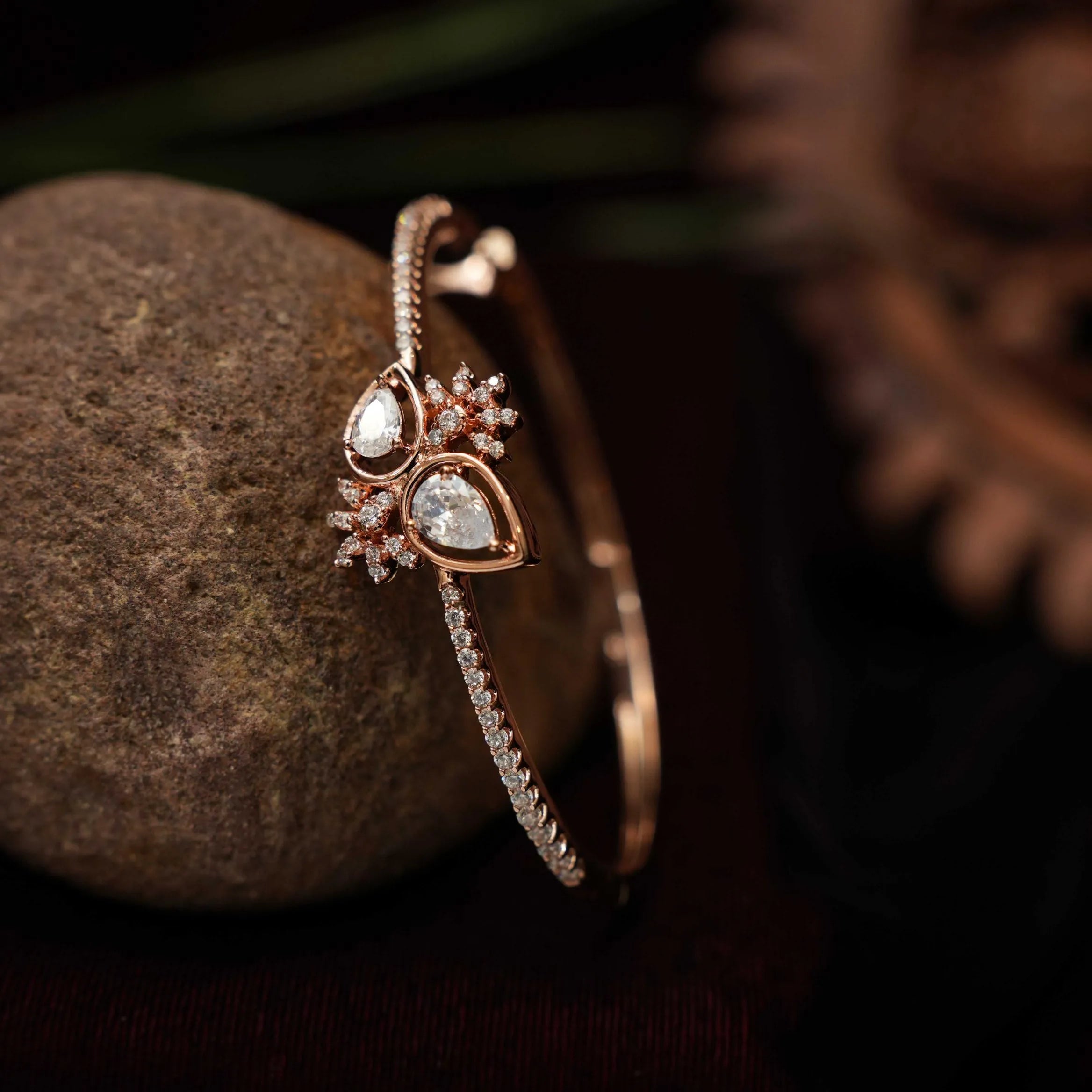 Gandha Zircon Bracelet - Rose Gold