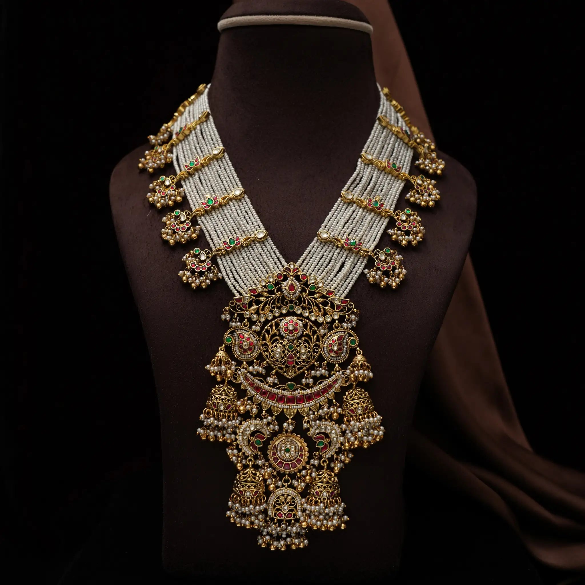 Gangika Pearl Polki Necklace