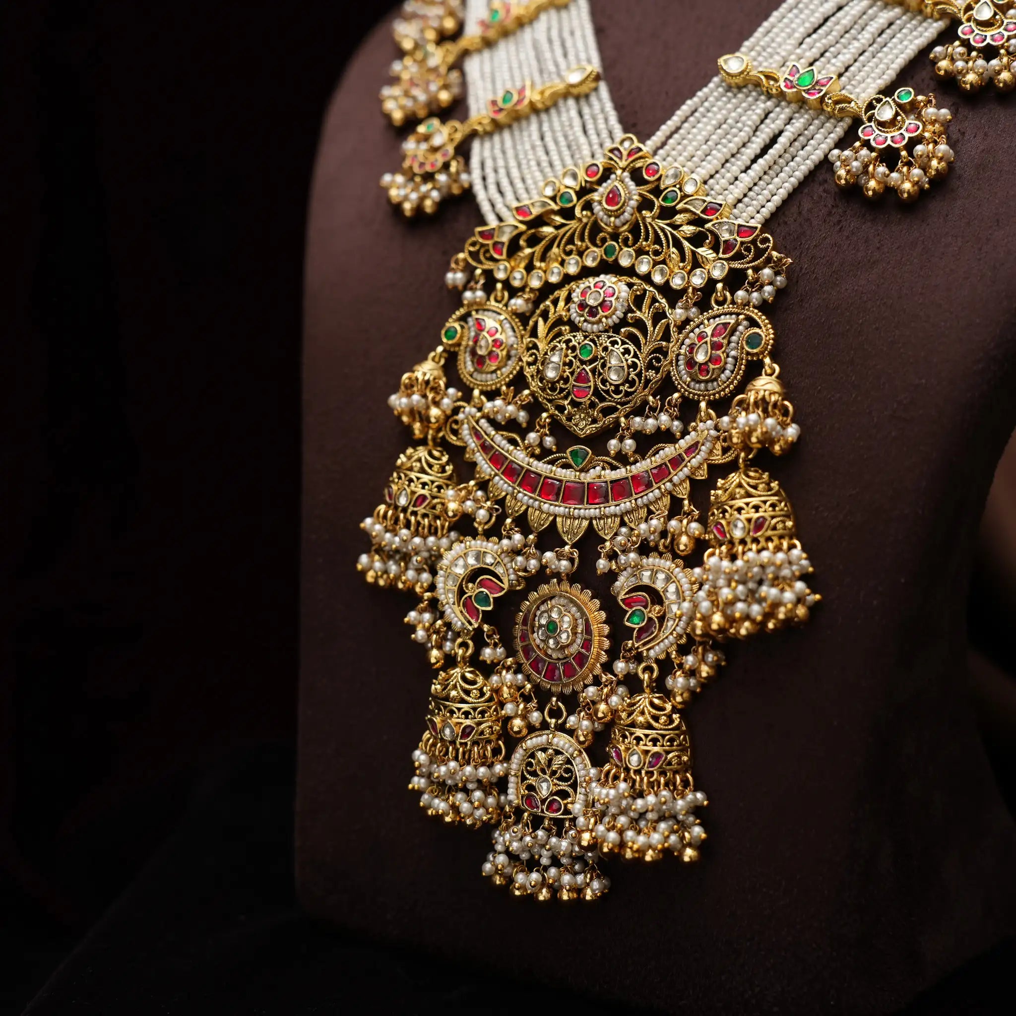 Gangika Pearl Polki Necklace