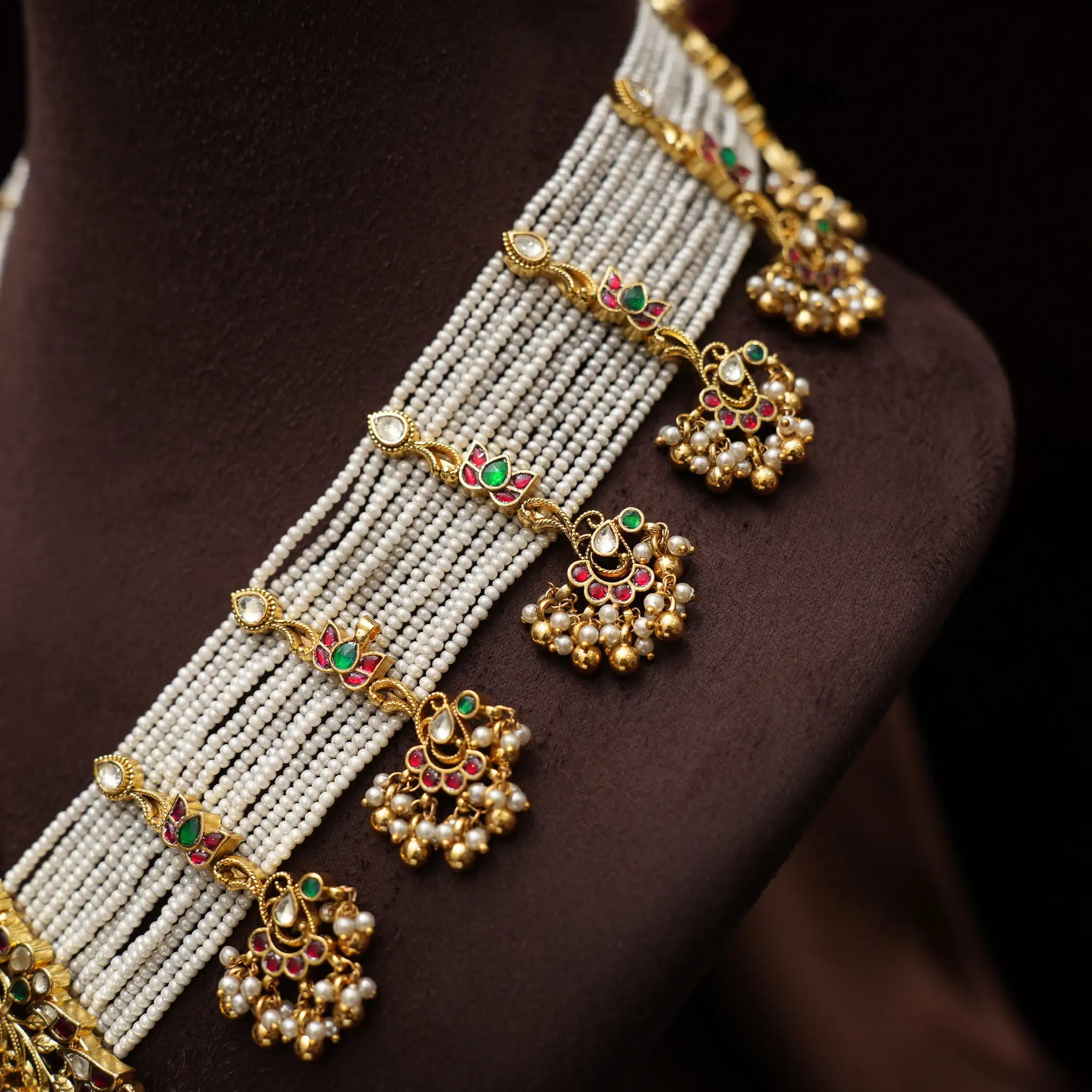 Gangika Pearl Polki Necklace