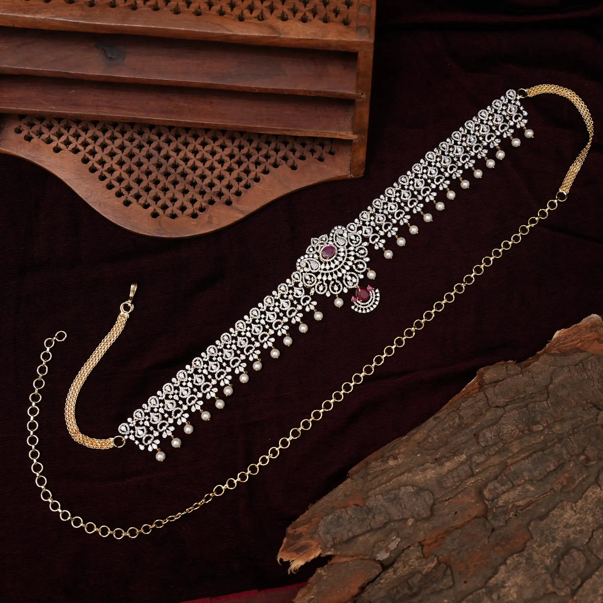 Gangika Zircon Hip Belt