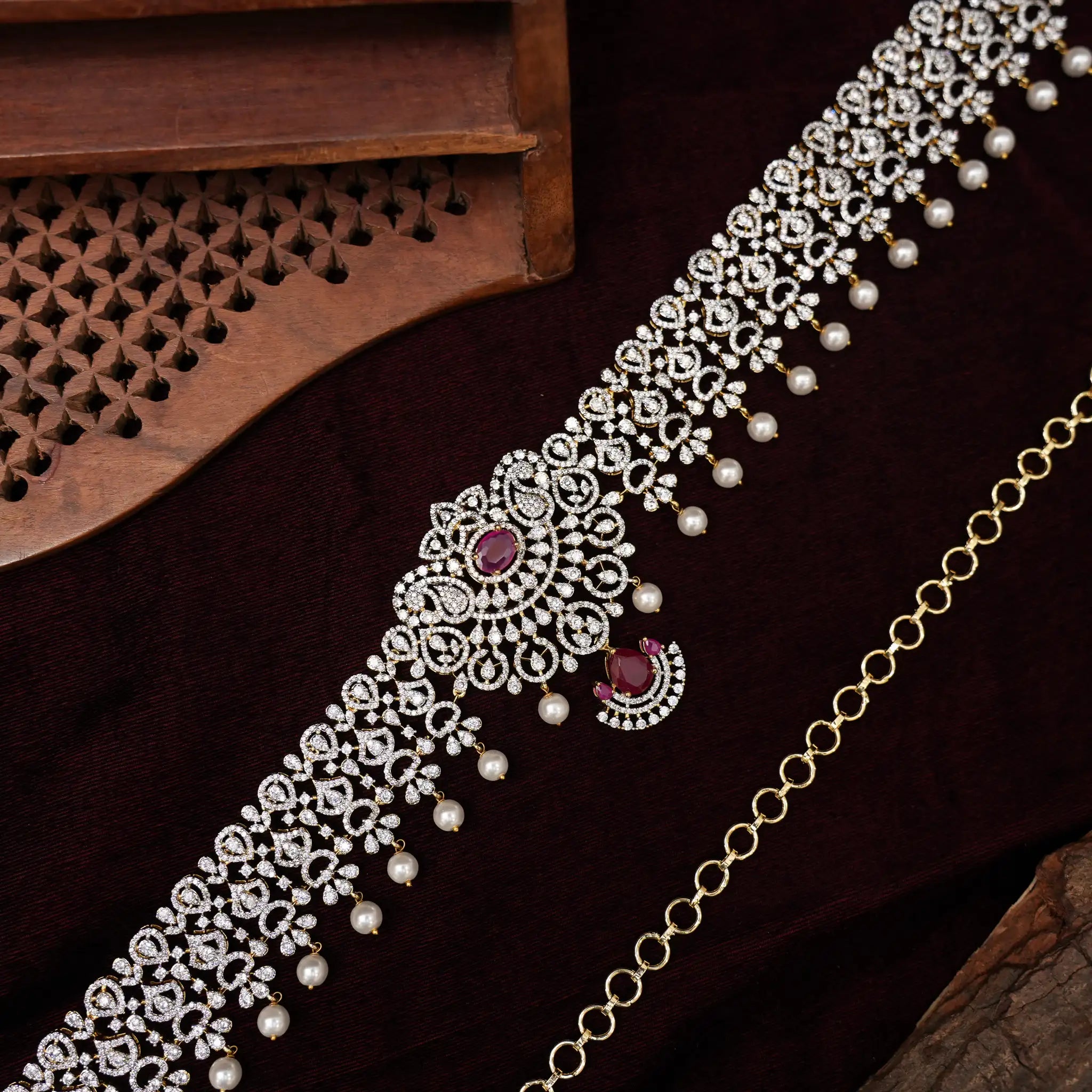 Gangika Zircon Hip Belt