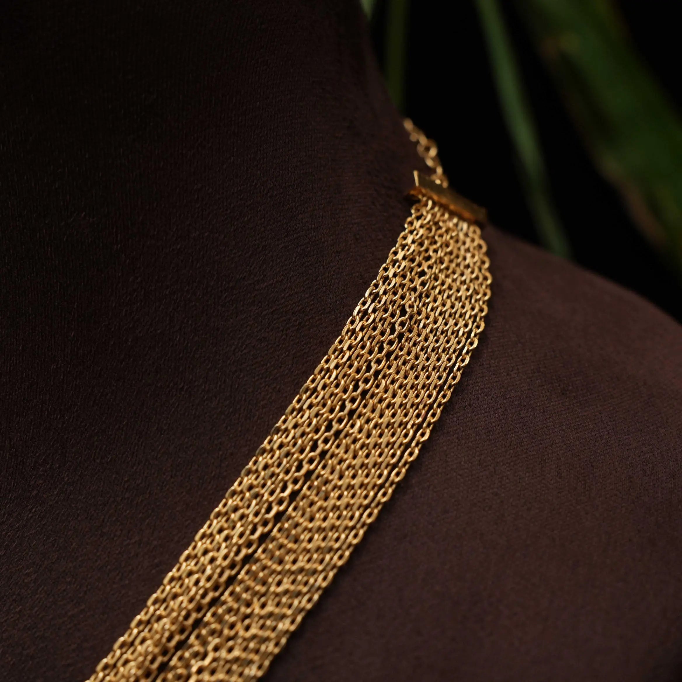 Gatha Polki Necklace - Red & Green