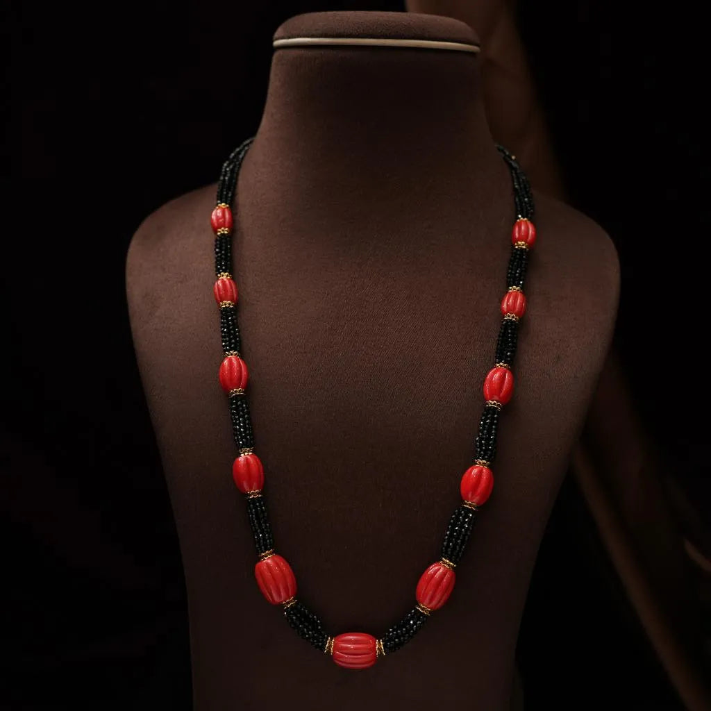 Gauri Beaded Coral Necklace