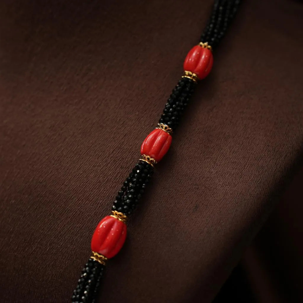 Gauri Beaded Coral Necklace