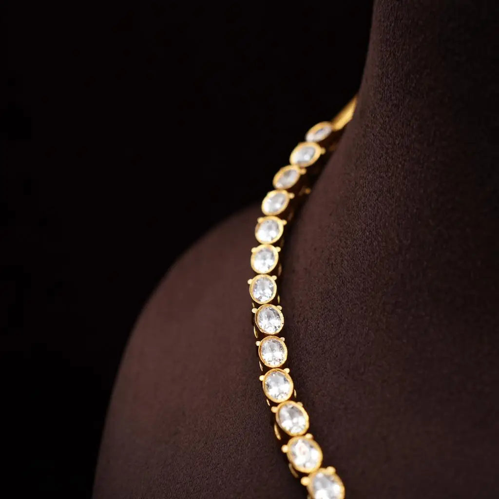 Gauri Silver Reversible Necklace