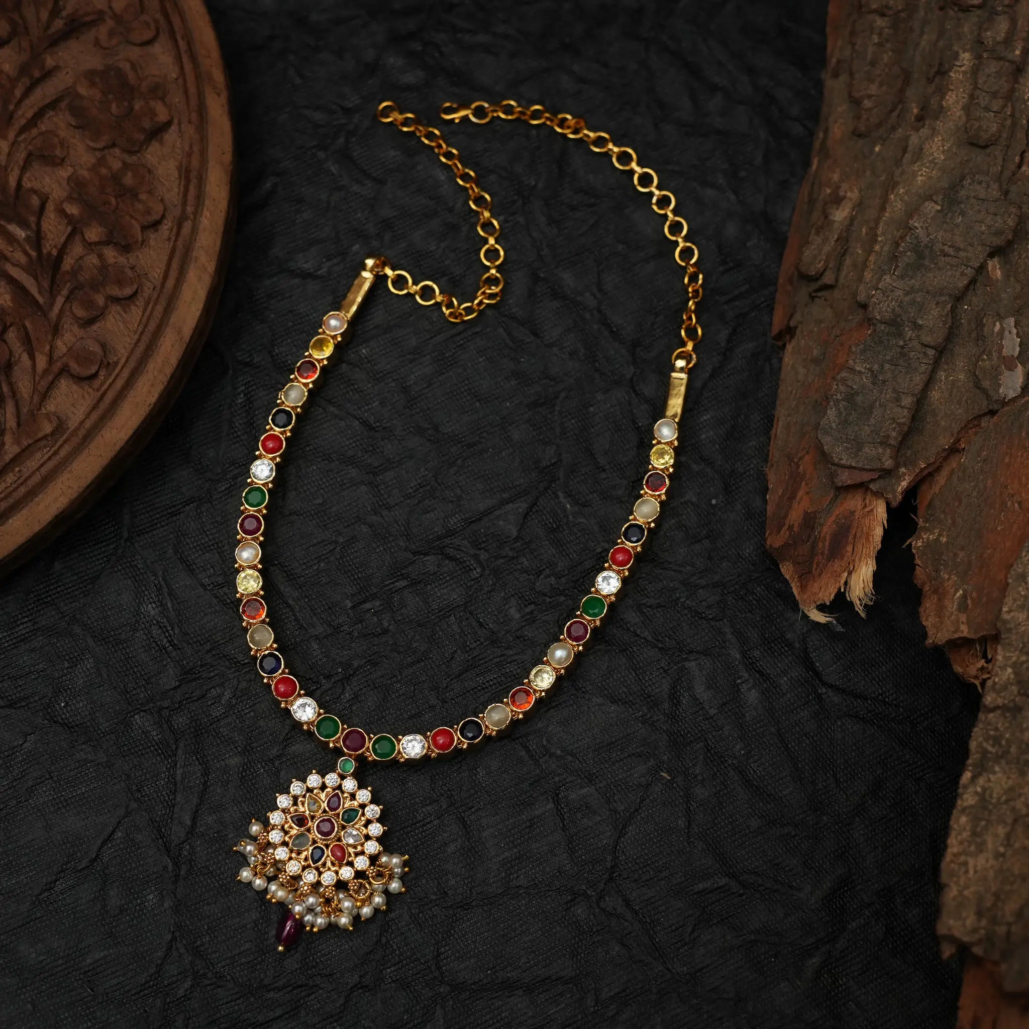 Gautami Silver Reversible Necklace