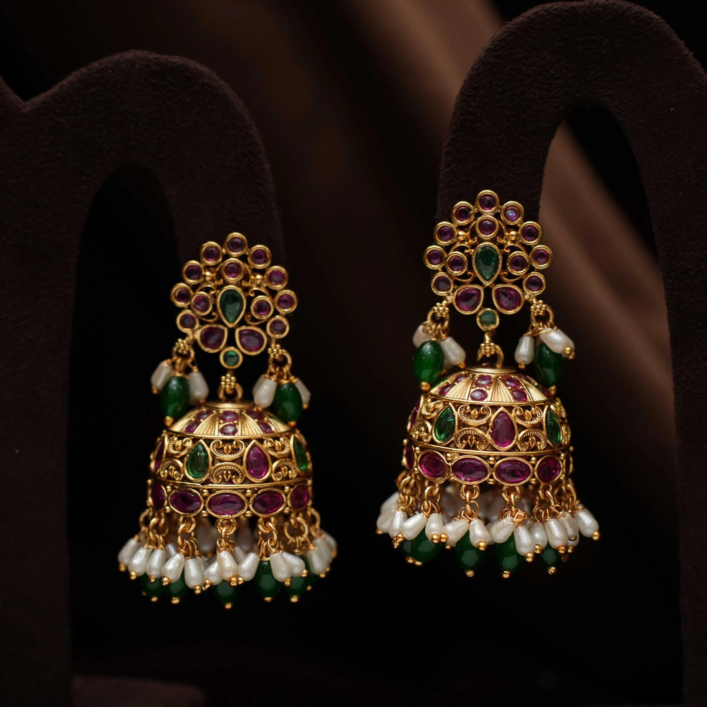 Gayana Antique Jhumka Earrings