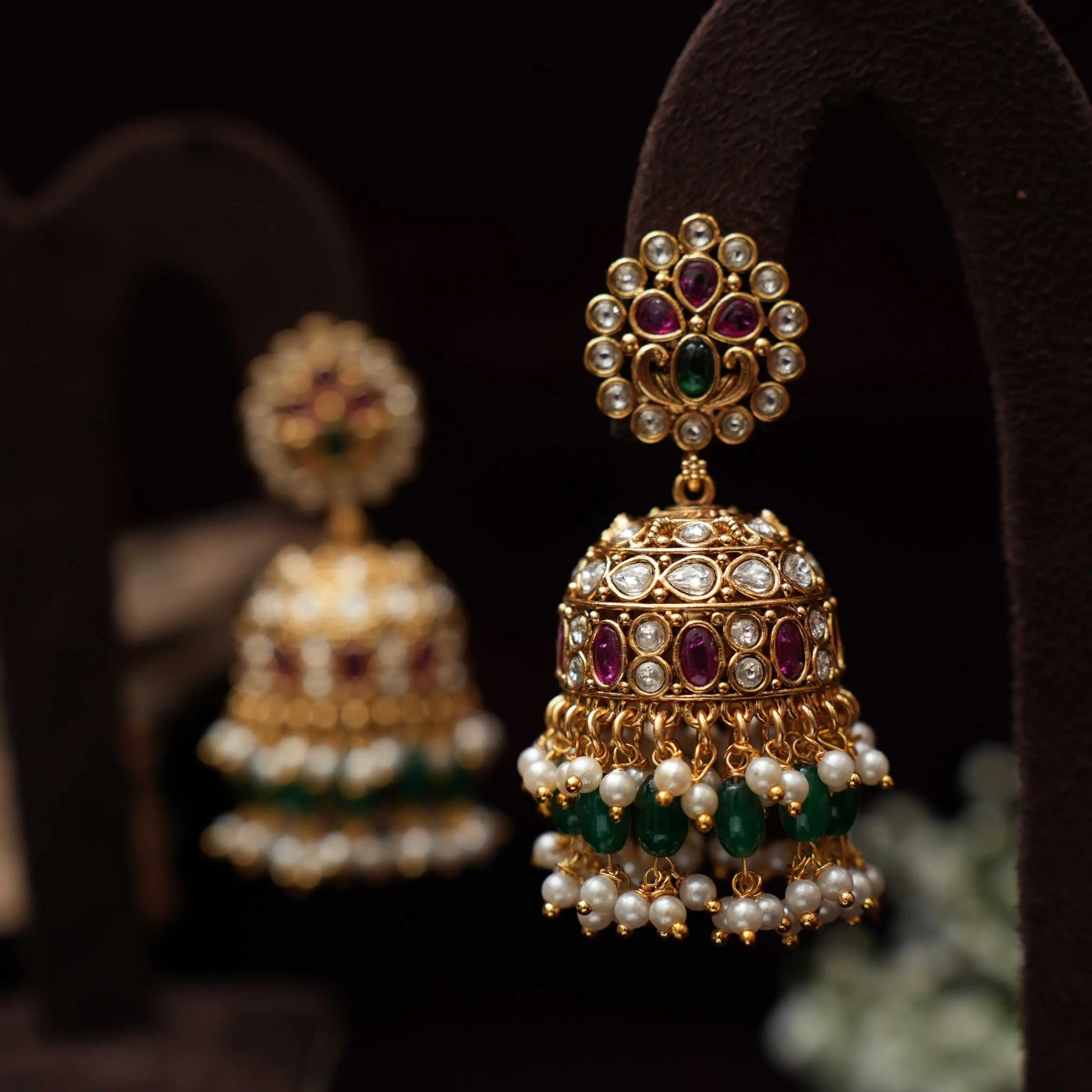 Gayana Antique Jhumka Earrings
