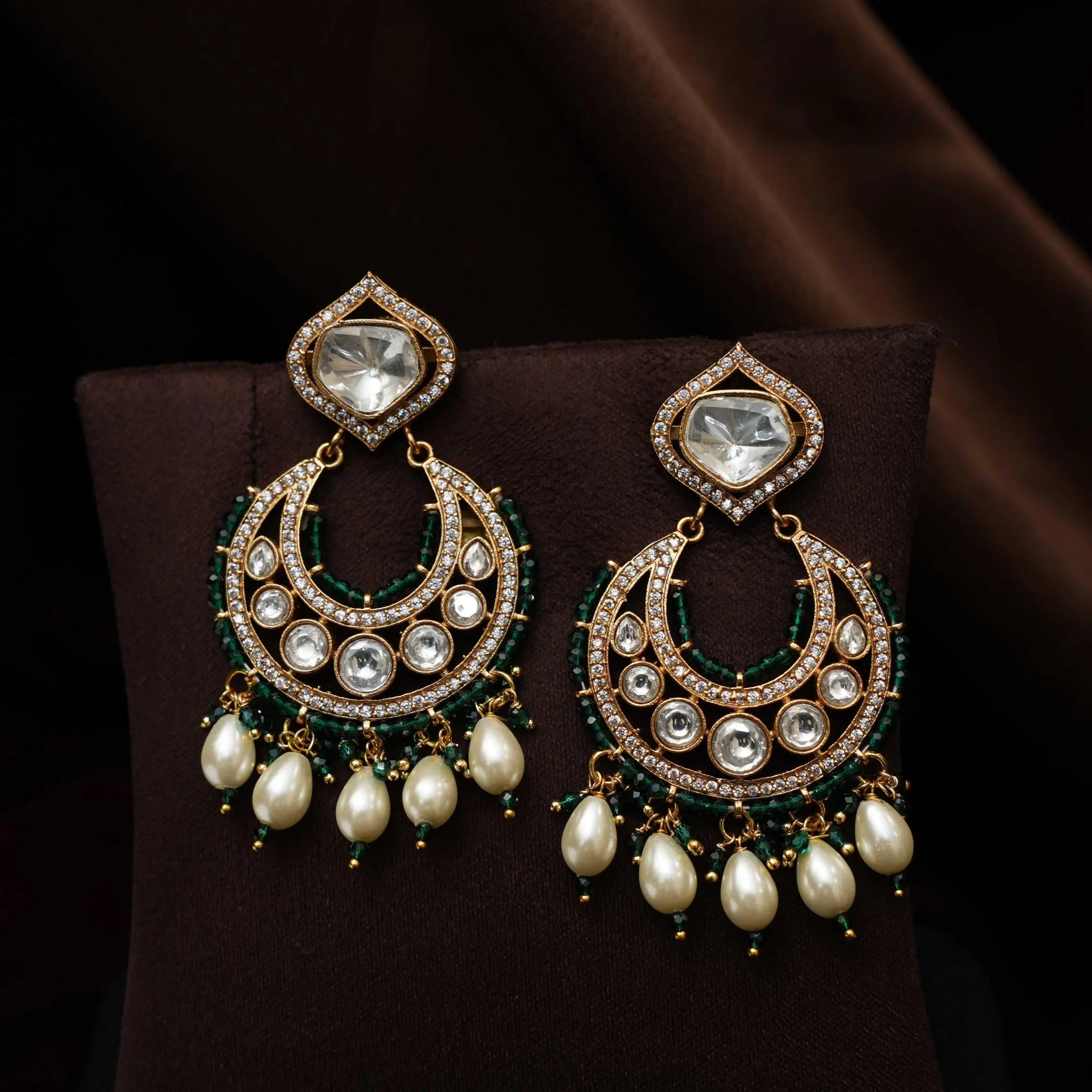 Gayatri Victorian Chandbali Earrings