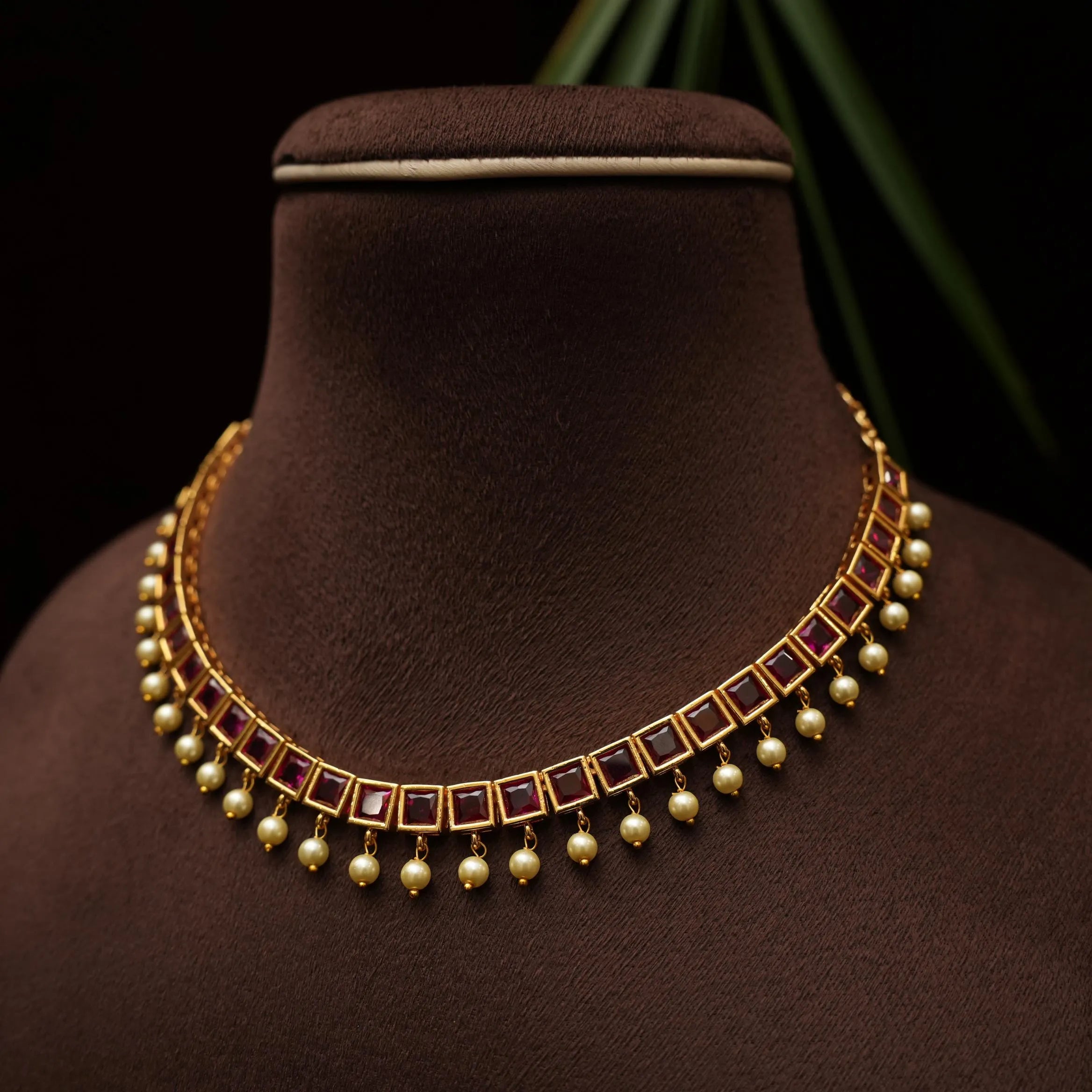 Gian Antique Necklace - Red