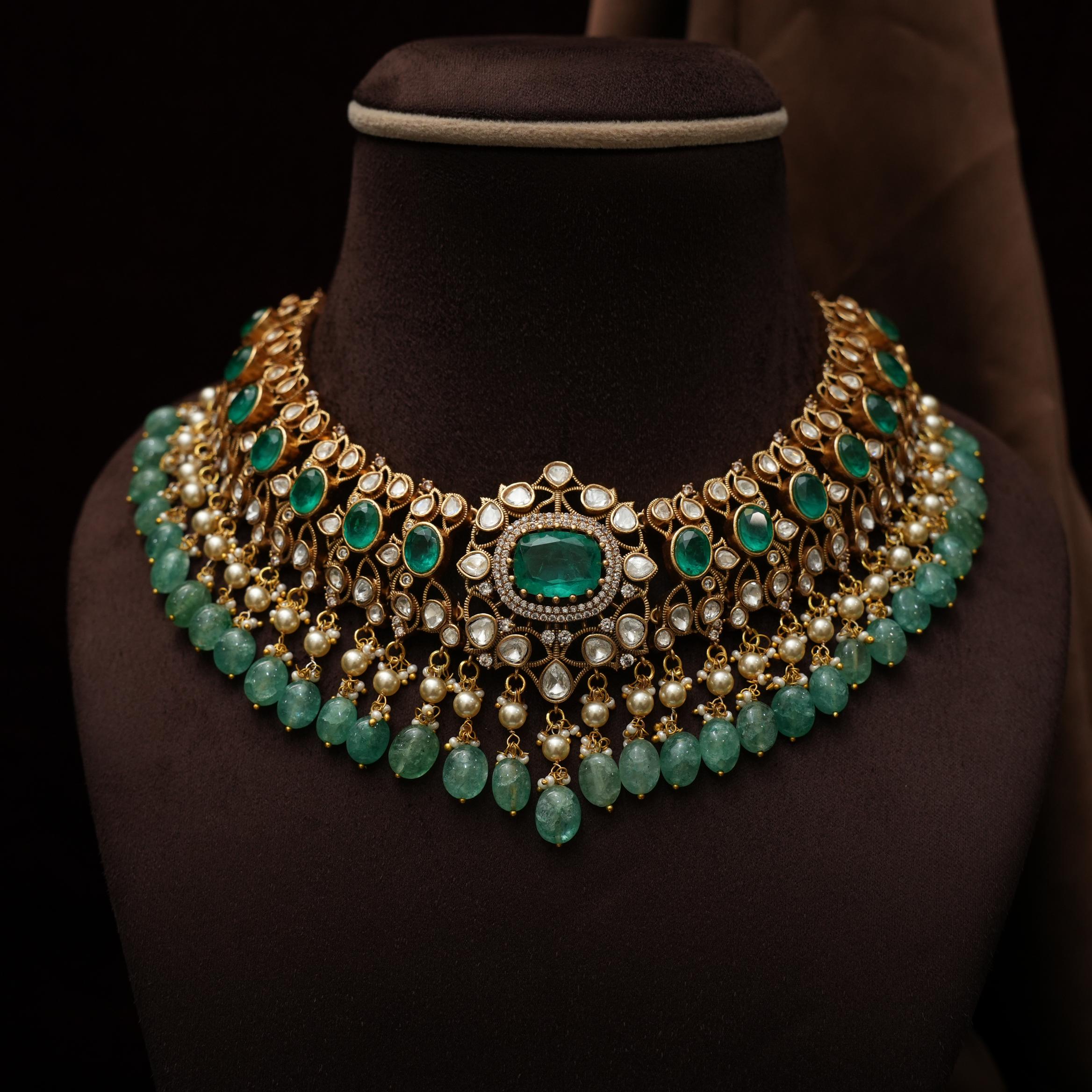 Ginevra Polki Necklace - Sara
