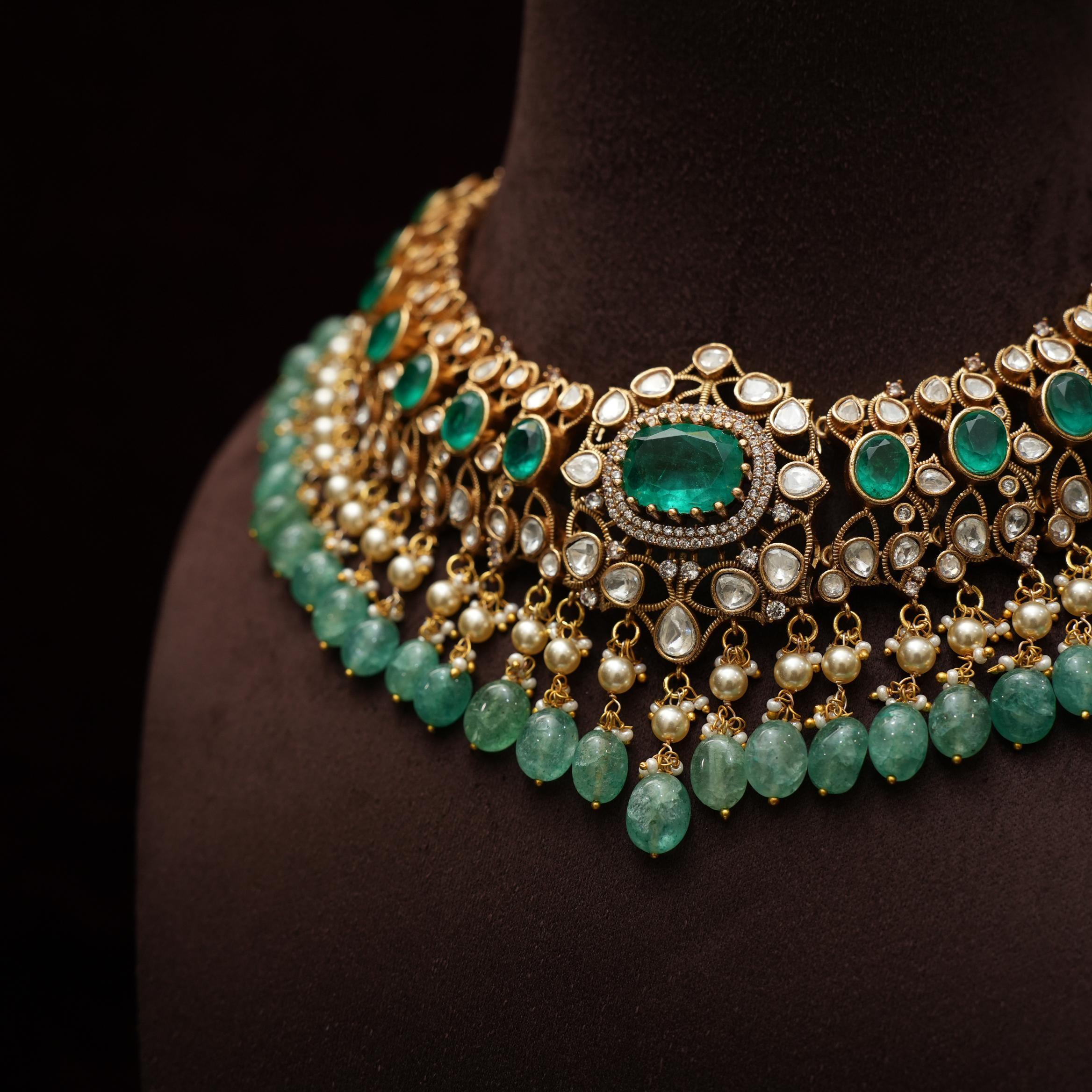 Ginevra Polki Necklace - Sara