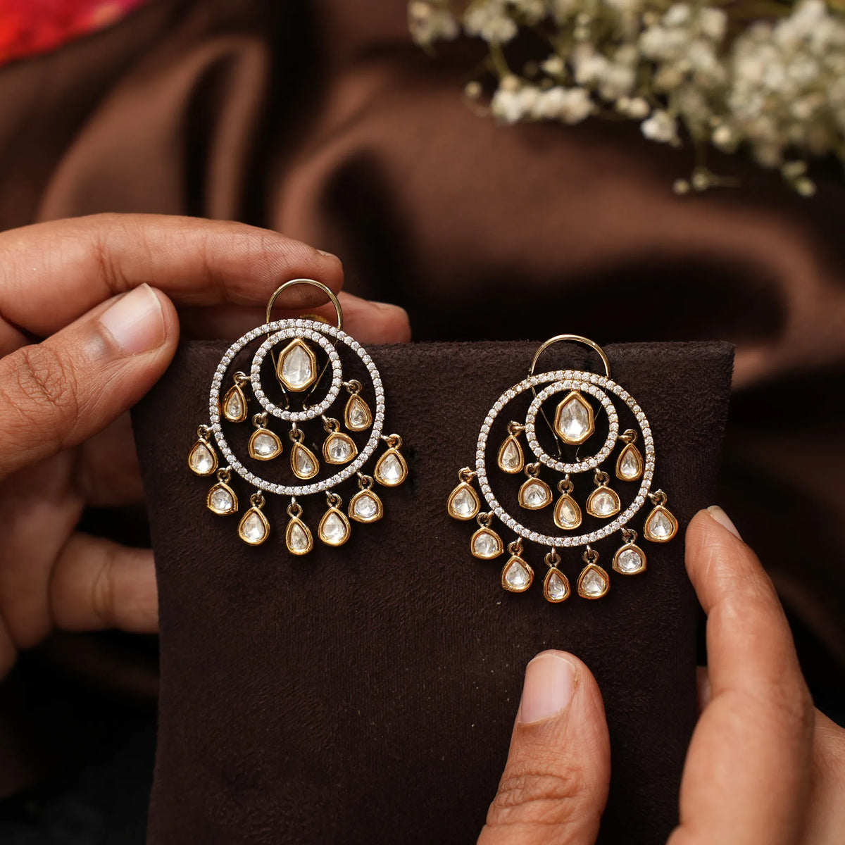 Girisha Victorian Chandbali Earrings