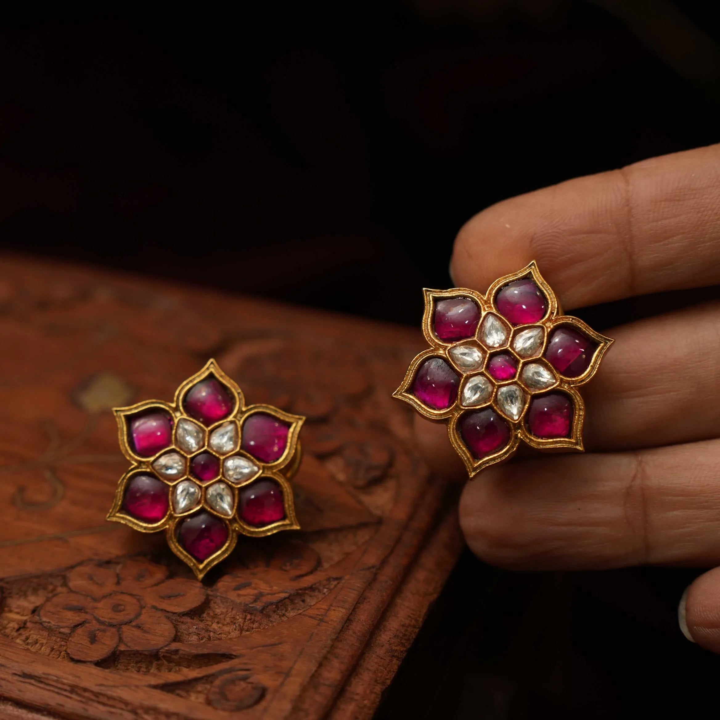 Gnanasri Silver Earrings