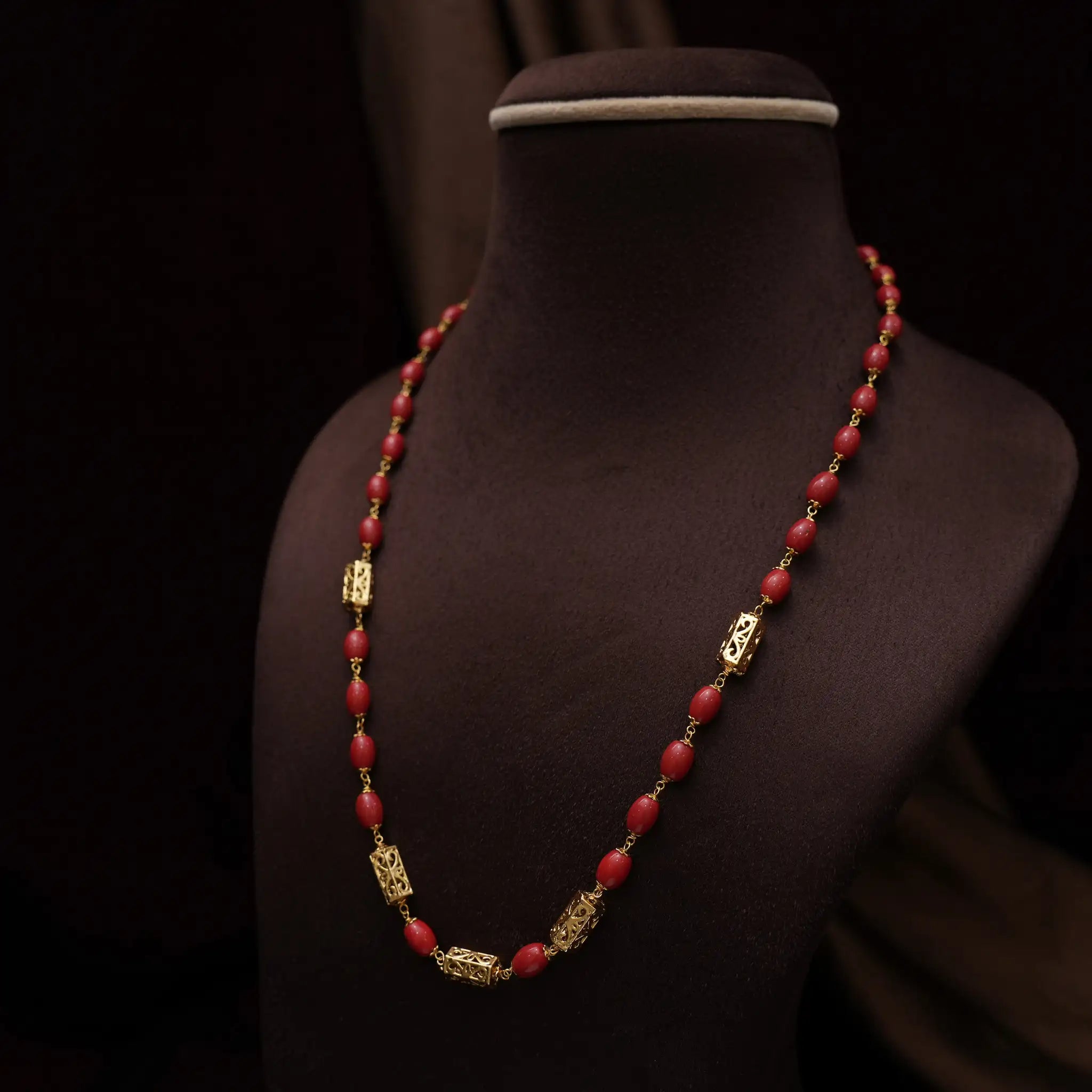 Grishma Beaded Coral Necklace