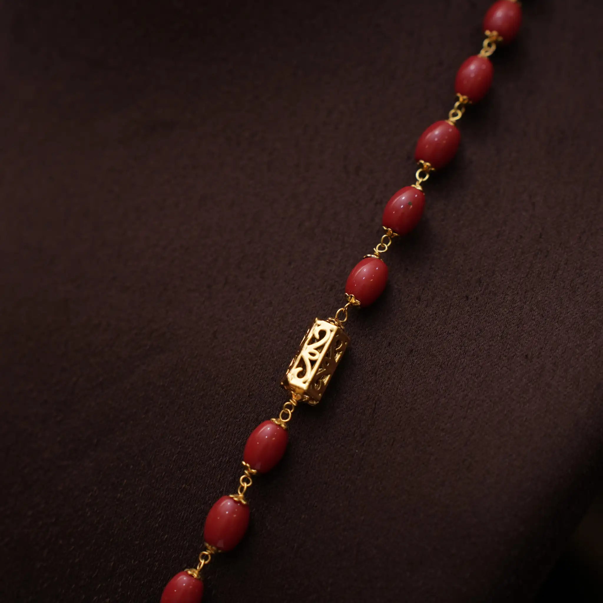 Grishma Beaded Coral Necklace