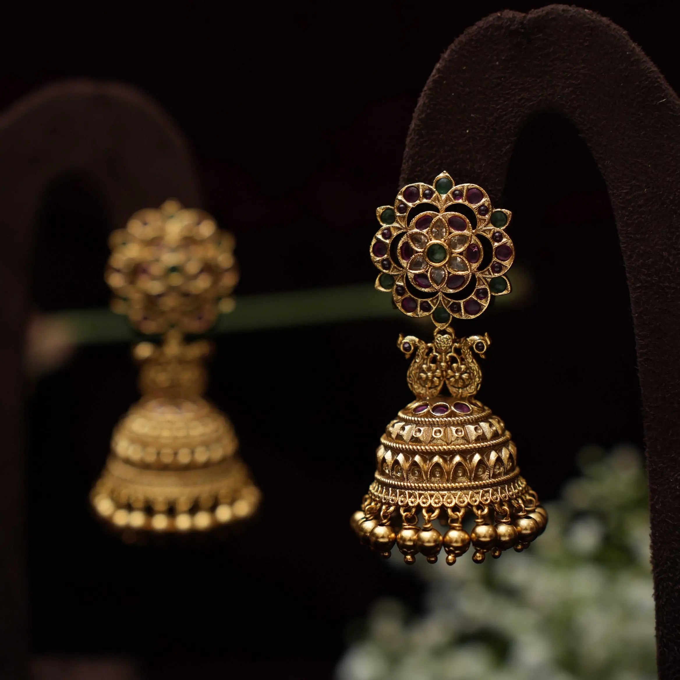 Gurbani Antique Jhumka Earrings