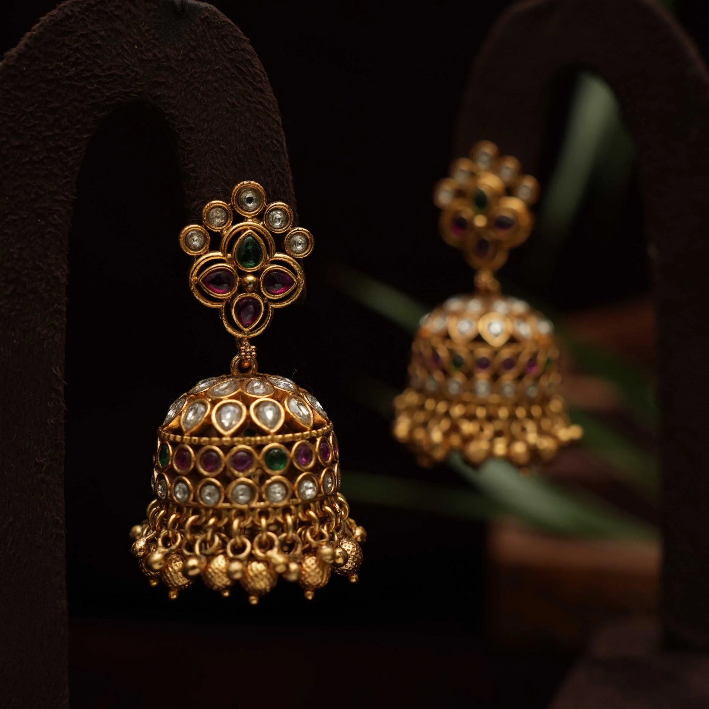 Gurbani Antique Jhumka Earrings