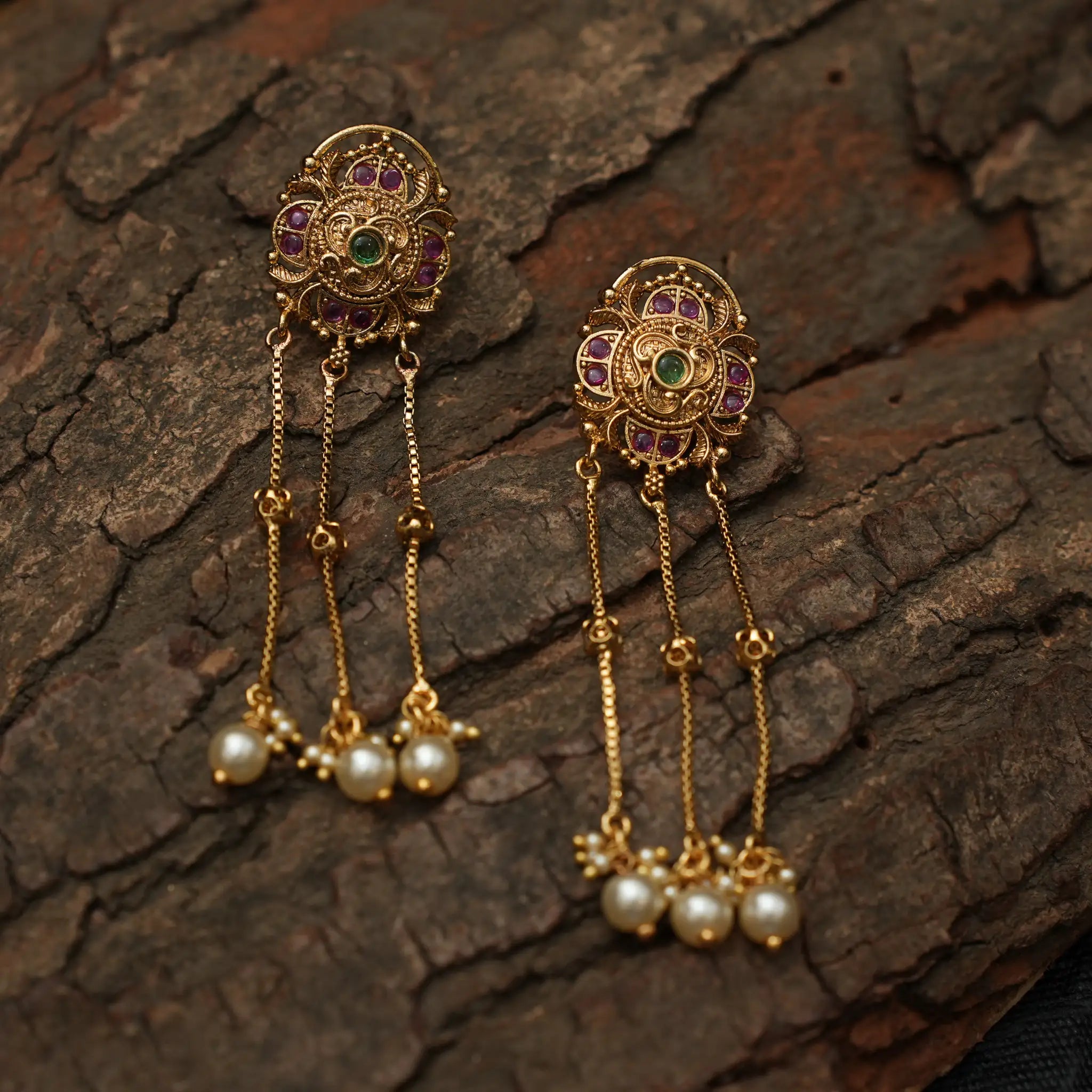 Hallie Antique Designer Earrings