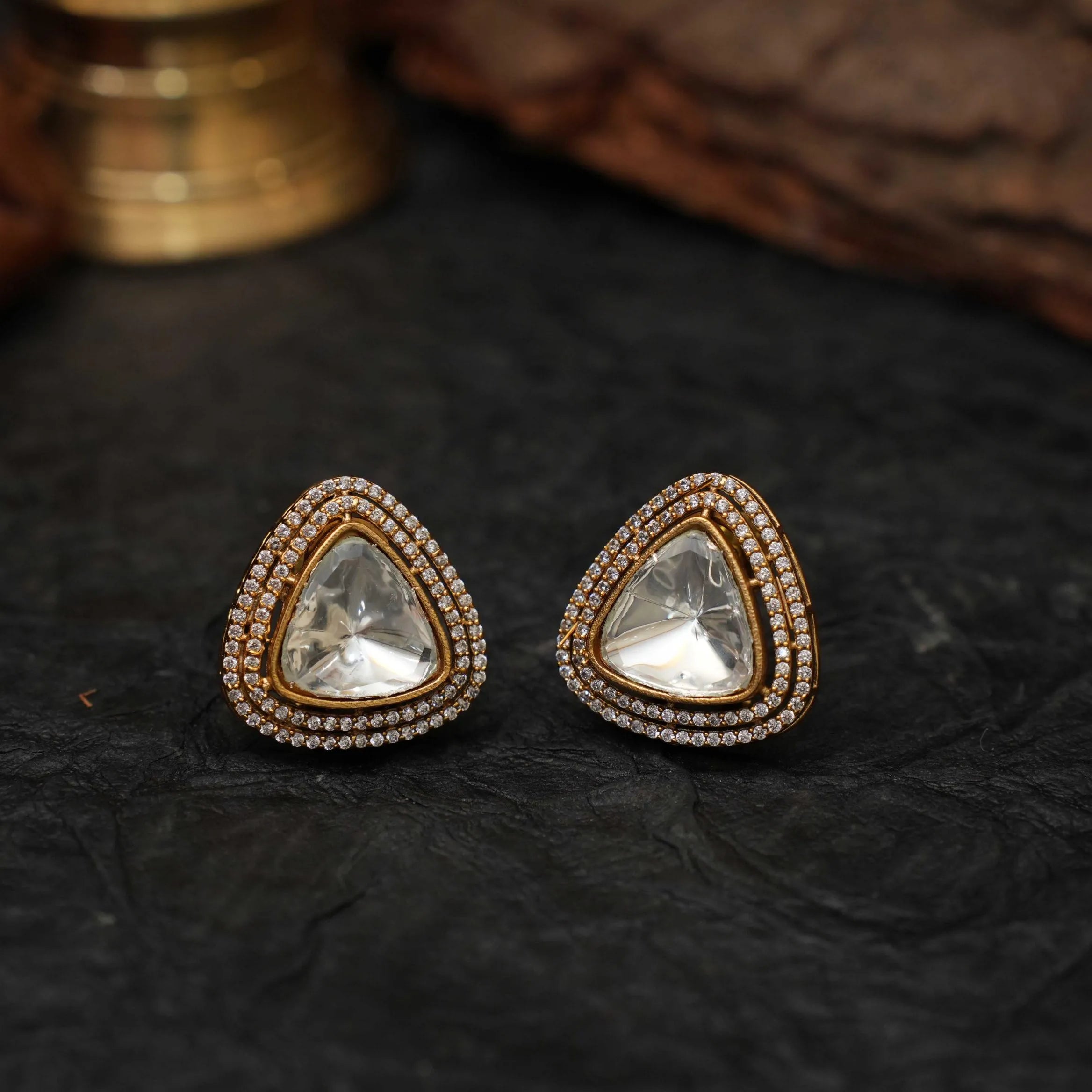 Hanita Polki Earrings